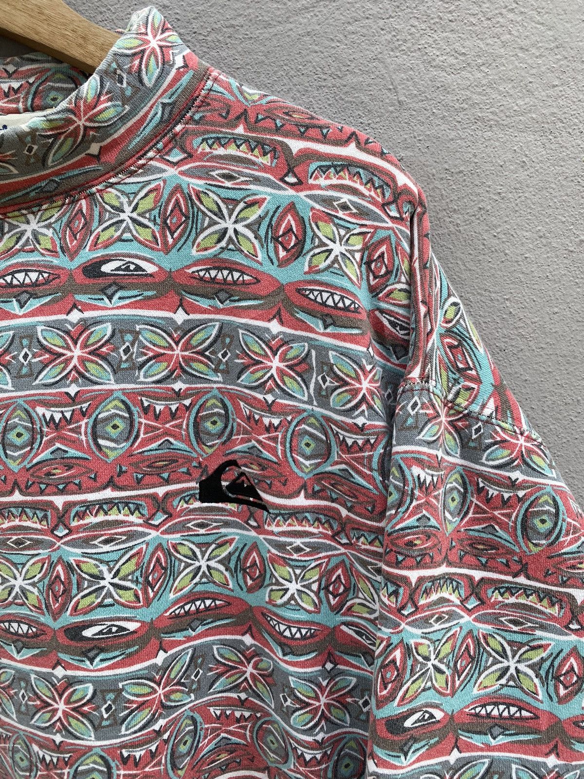 Quiksilver Vintage RARE 1980s QUIKSILVER Tomtom Jumper Surf/Streetwear Size US XL / EU 56 / 4 - 2 Thumbnail