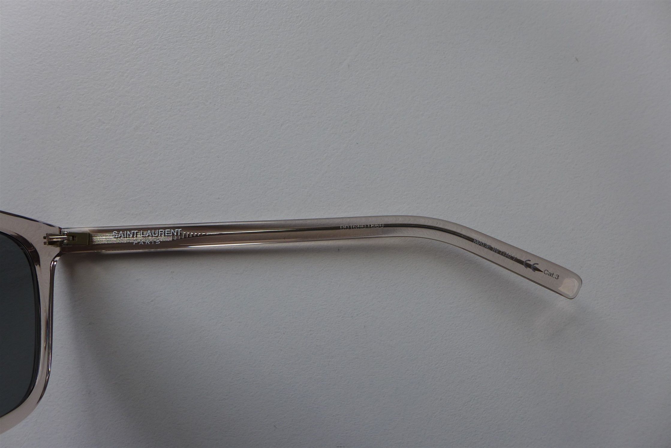 Saint Laurent Paris Saint Laurent SL116/K Sunglasses - Clear Acetate Size ONE SIZE - 10 Thumbnail