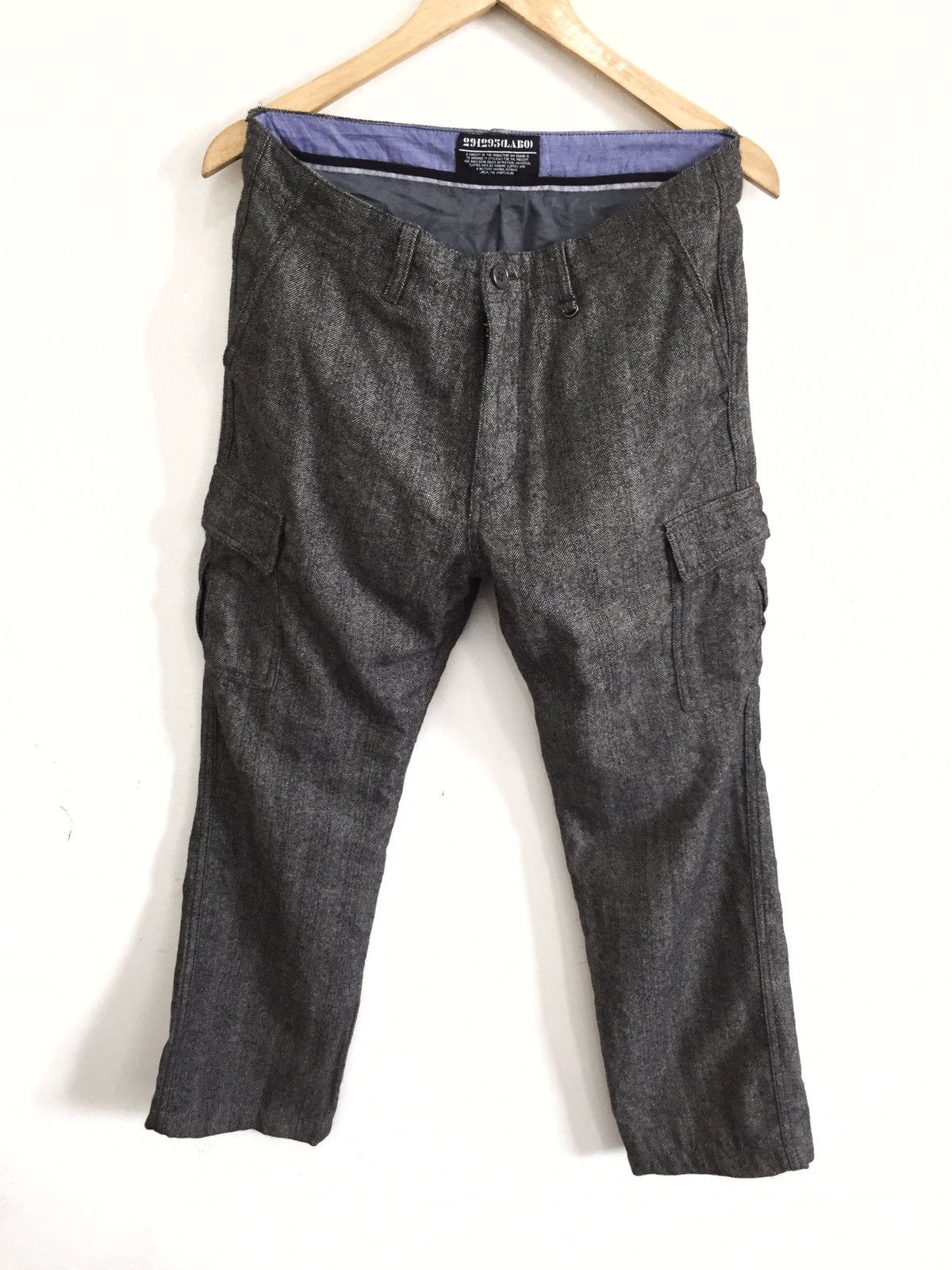 5351 POUR LES HOMMES 291295 Laboratories 🇯🇵 Wool Pocket Cargo Pants Size US 30 / EU 46 - 2 Thumbnail