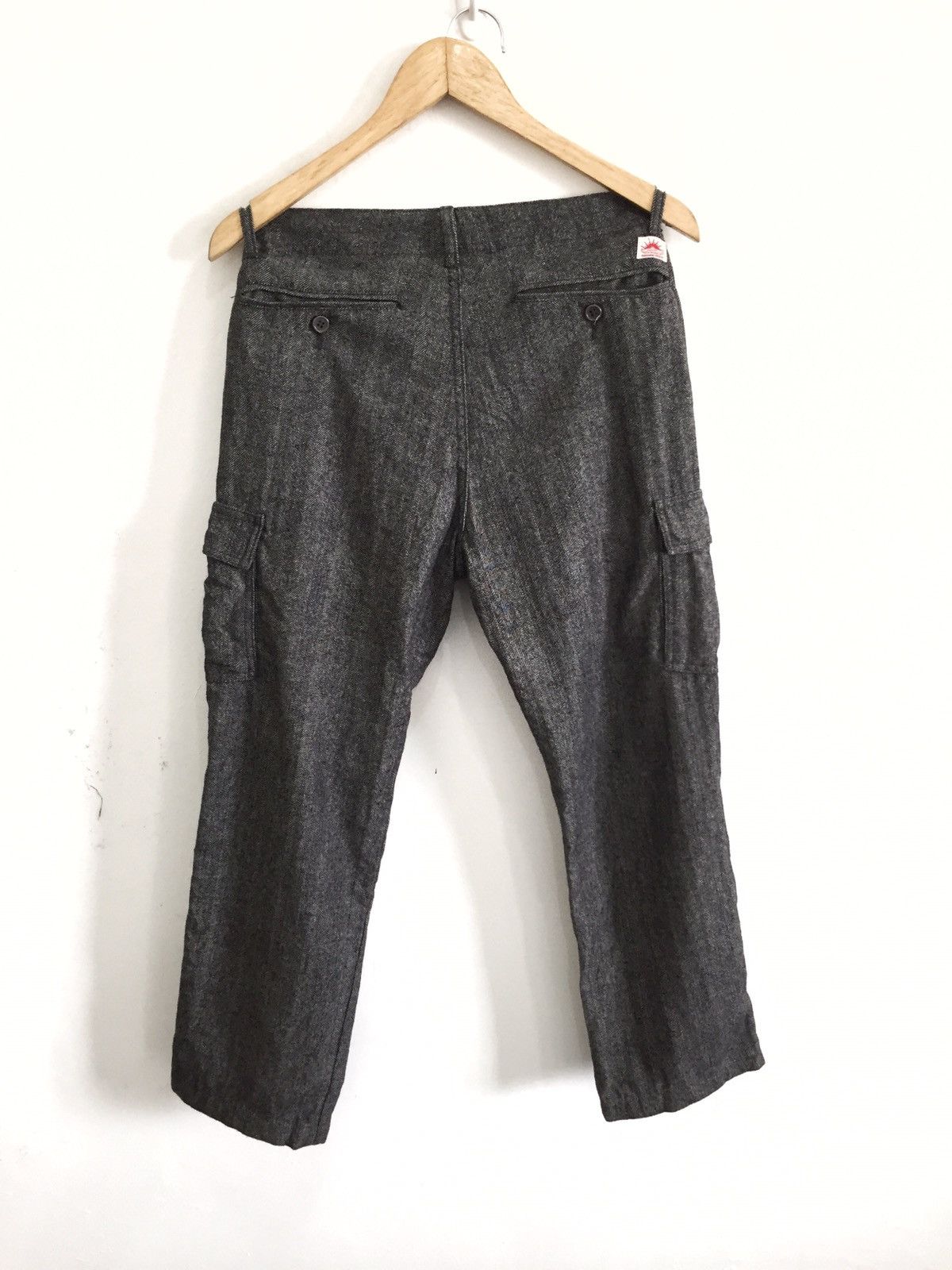 5351 POUR LES HOMMES 291295 Laboratories 🇯🇵 Wool Pocket Cargo Pants Size US 30 / EU 46 - 3 Thumbnail