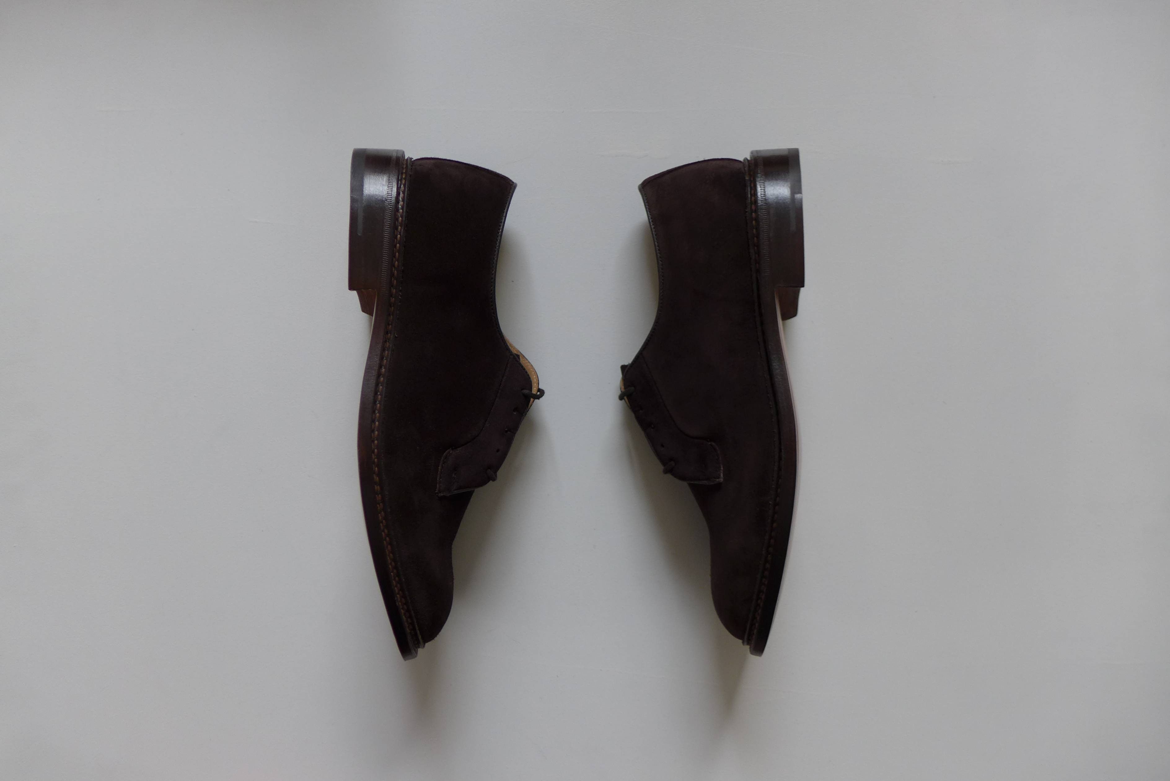 Tricker's Trickers Robert Derby Shoes - Coffee Castorino Suede Size US 10 / EU 43 - 7 Thumbnail