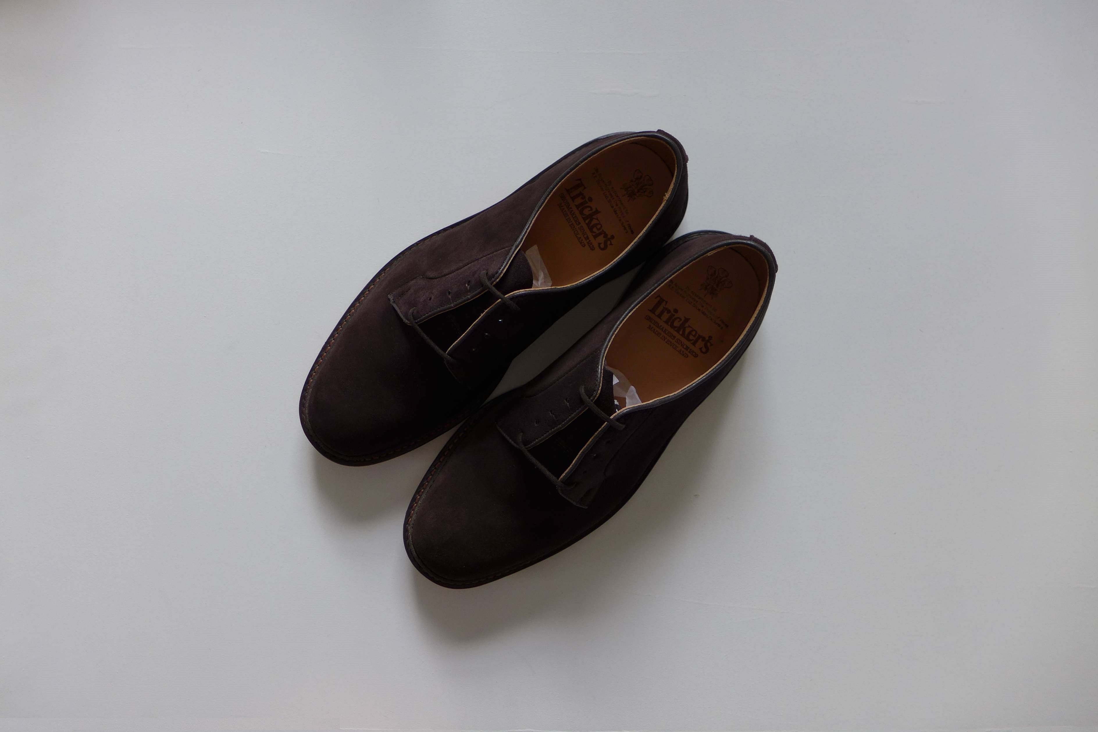 Tricker's Trickers Robert Derby Shoes - Coffee Castorino Suede Size US 10 / EU 43 - 4 Thumbnail