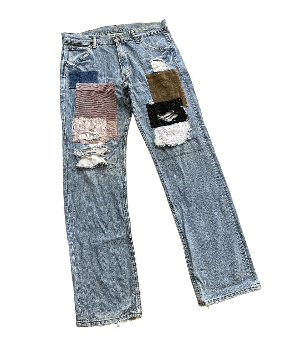 Japanese Brand Rare Vintage Lee Riders Boro Jeans Size US 31 - 2 Thumbnail