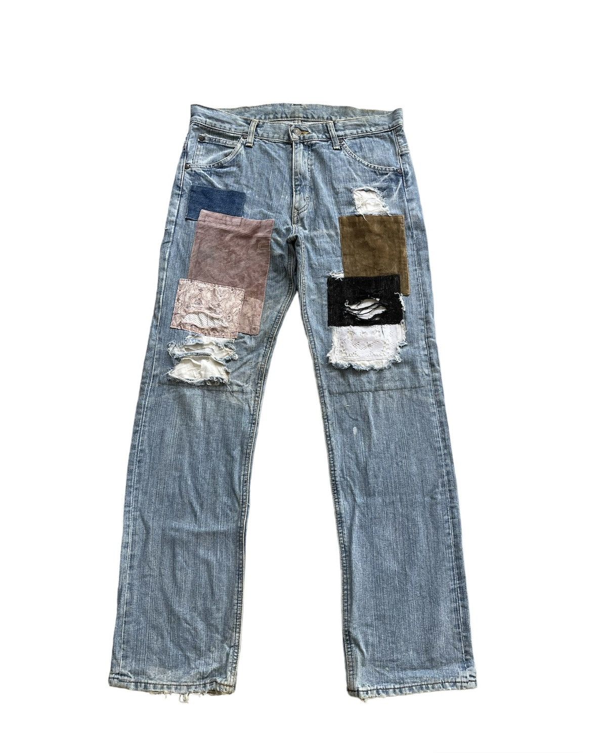 Japanese Brand Rare Vintage Lee Riders Boro Jeans Size US 31 - 1 Thumbnail