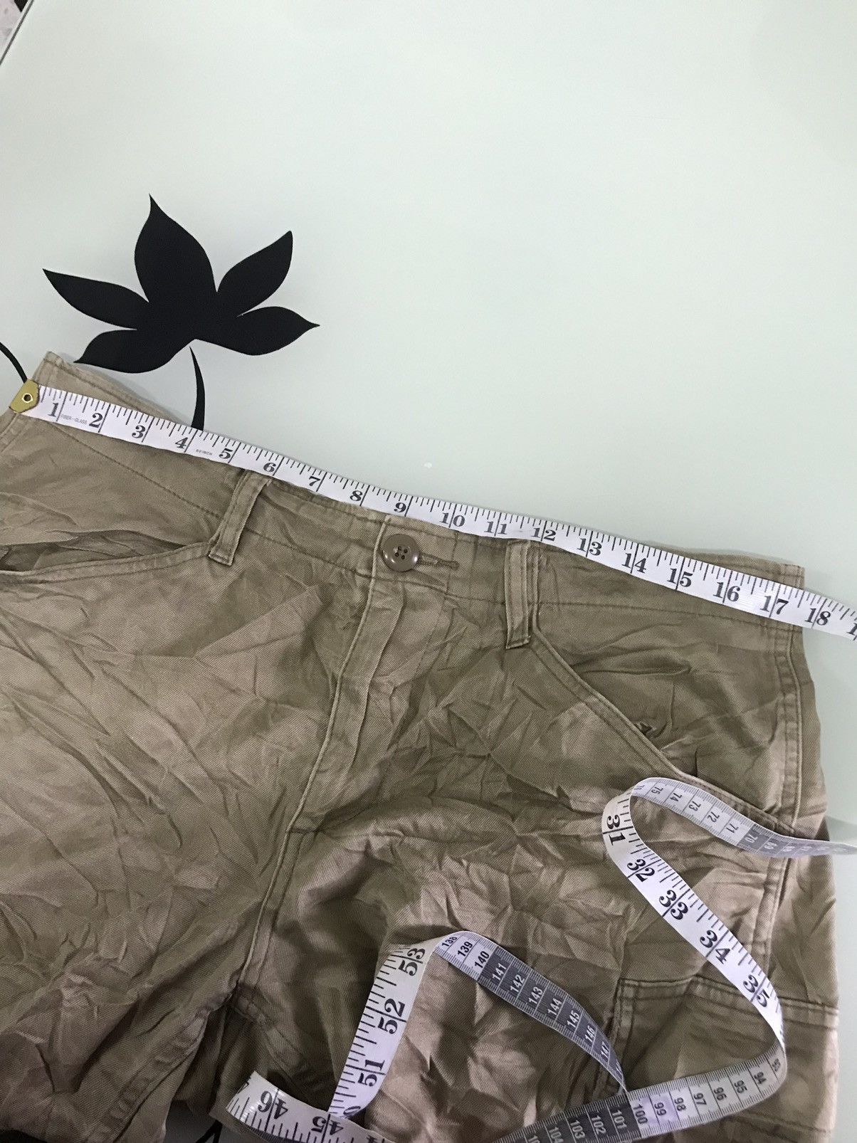 Japanese Brand Vintage Back Number Distressed Cargo Pants Size US 35 - 14 Thumbnail