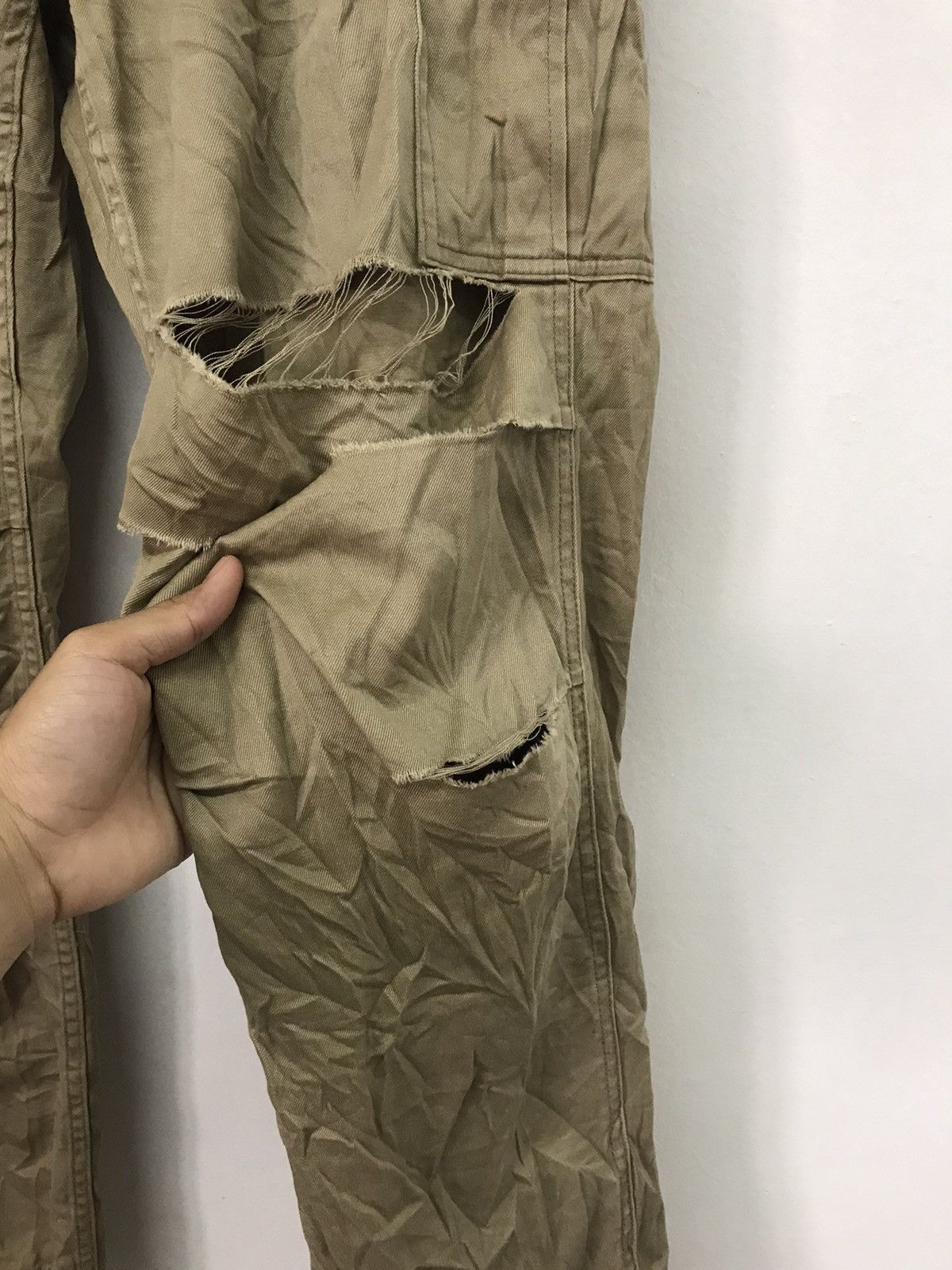 Japanese Brand Vintage Back Number Distressed Cargo Pants Size US 35 - 5 Thumbnail
