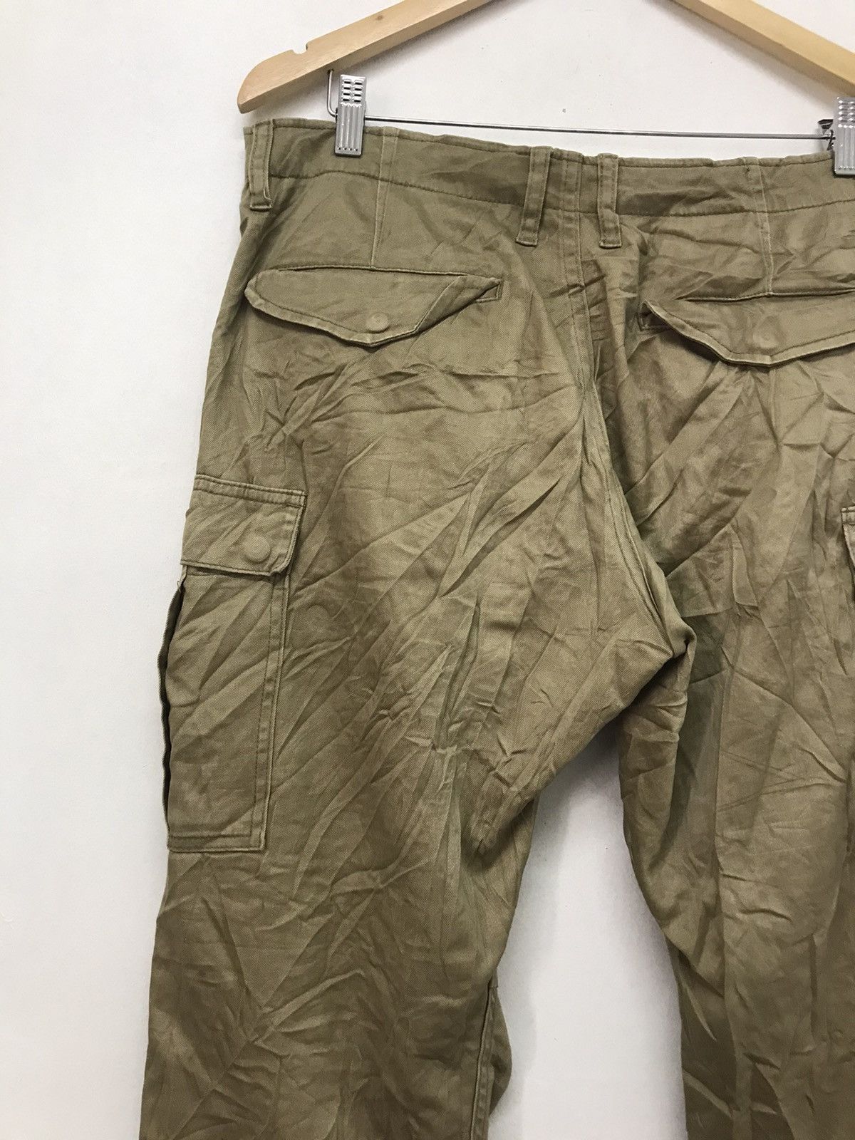 Japanese Brand Vintage Back Number Distressed Cargo Pants Size US 35 - 9 Thumbnail