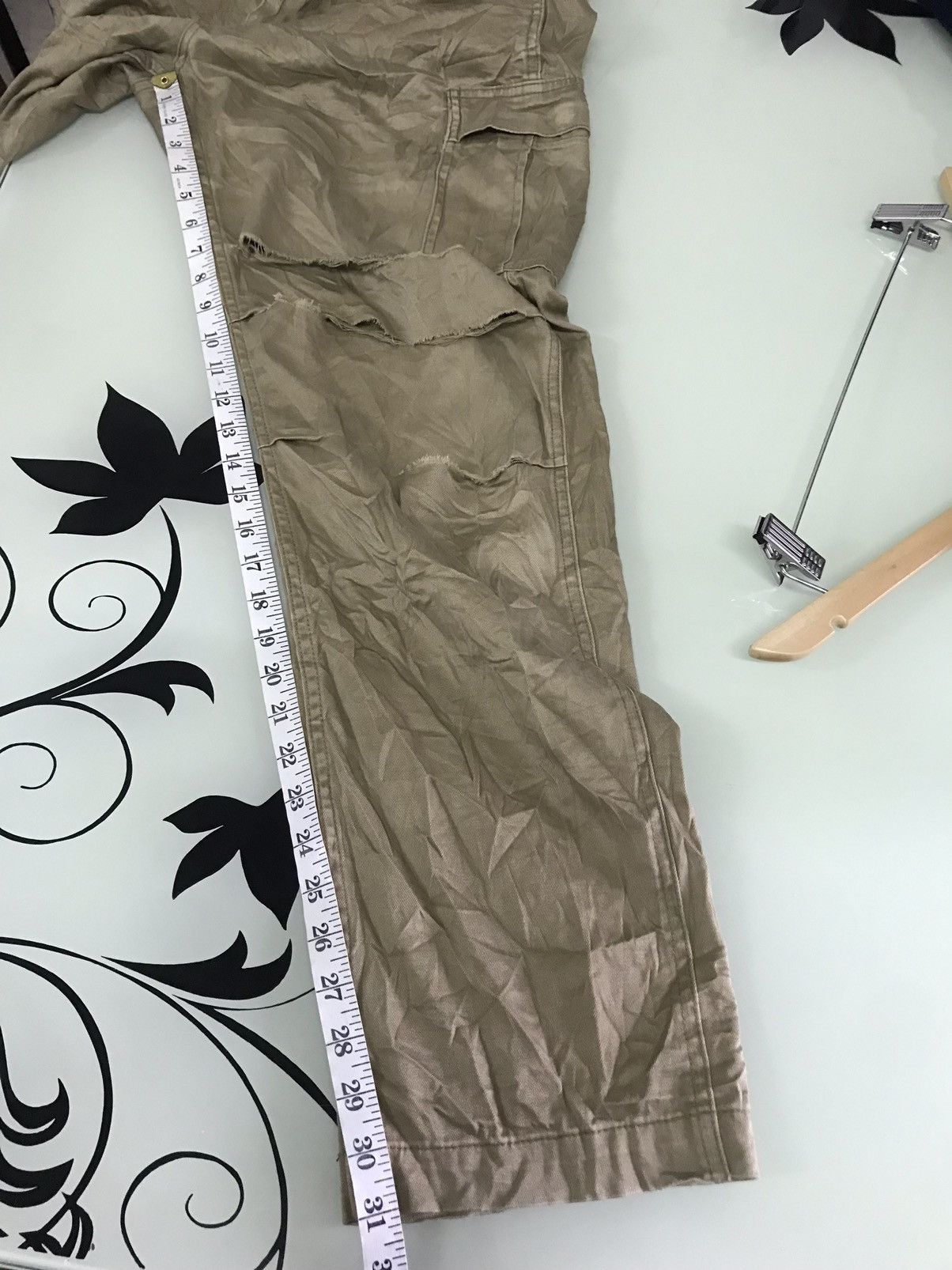 Japanese Brand Vintage Back Number Distressed Cargo Pants Size US 35 - 15 Thumbnail