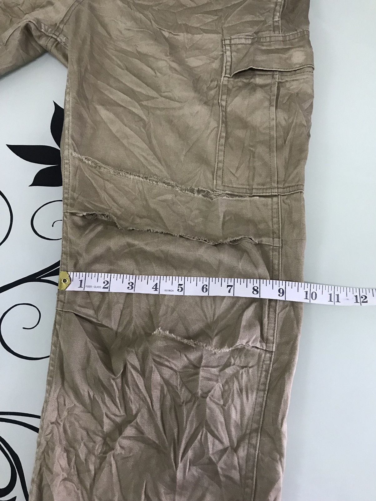 Japanese Brand Vintage Back Number Distressed Cargo Pants Size US 35 - 19 Thumbnail
