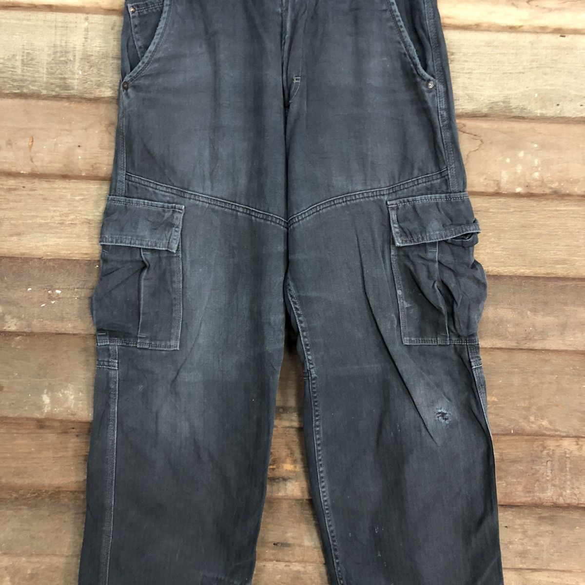 Japanese Brand DLL Evenriver Blue Multipocket Tactical Cargo Pants#c988 Size US 28 / EU 44 - 4 Thumbnail