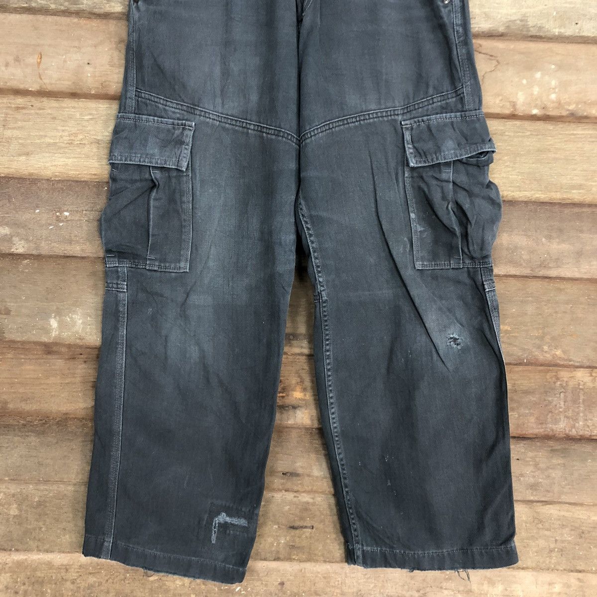 Japanese Brand DLL Evenriver Blue Multipocket Tactical Cargo Pants#c988 Size US 28 / EU 44 - 3 Thumbnail