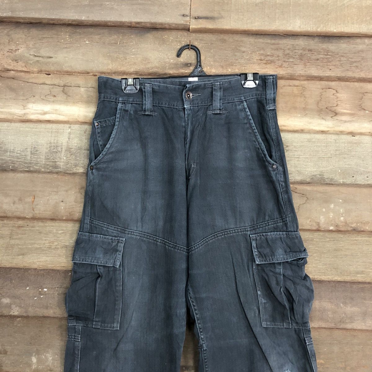 Japanese Brand DLL Evenriver Blue Multipocket Tactical Cargo Pants#c988 Size US 28 / EU 44 - 2 Thumbnail