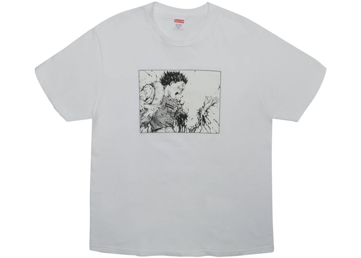 image of Supreme Akira Arm Tee in White, Men's (Size Large)