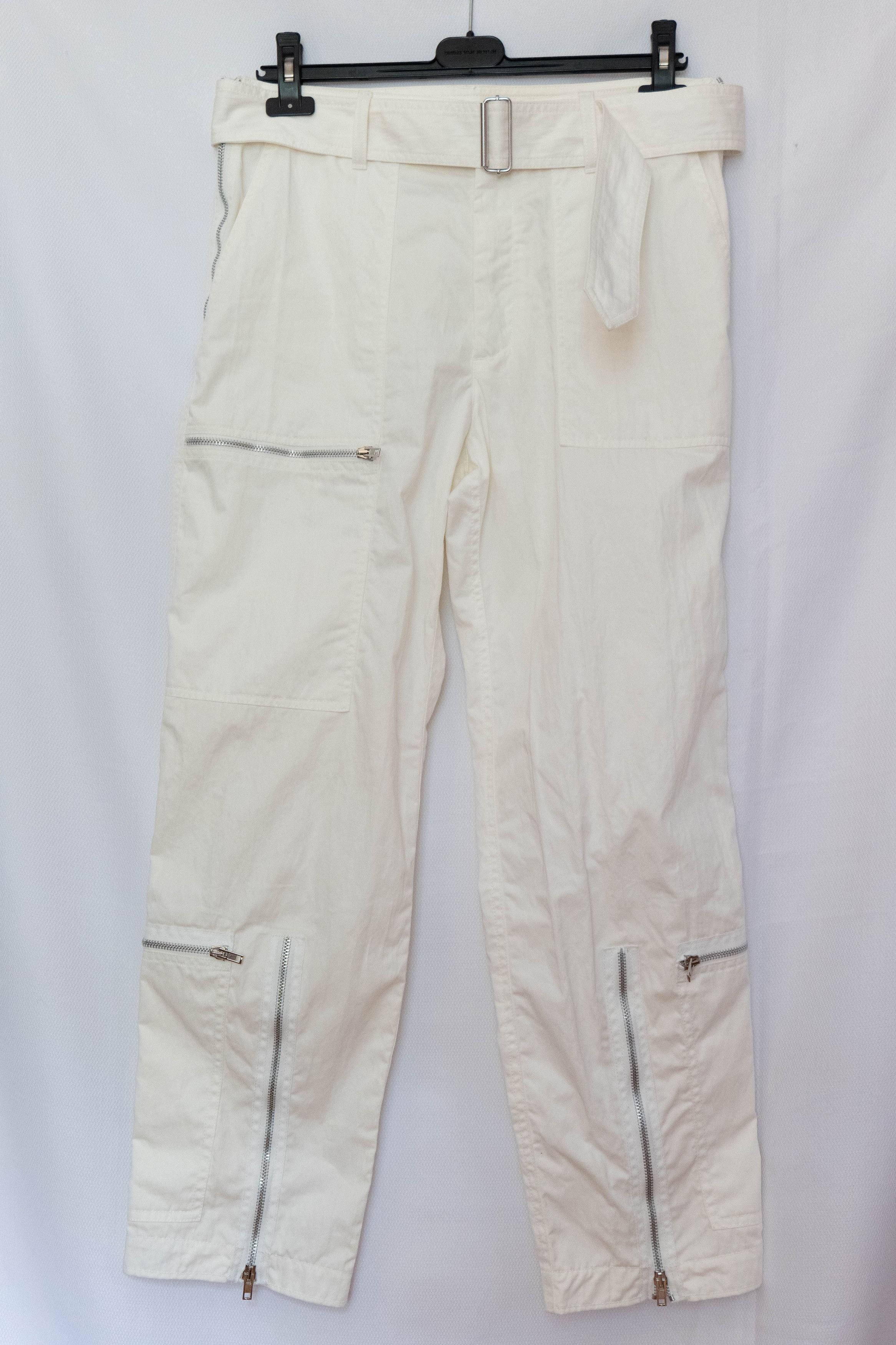 Image of Helmut Lang Cargo Pants in White, Men's (Size 30)