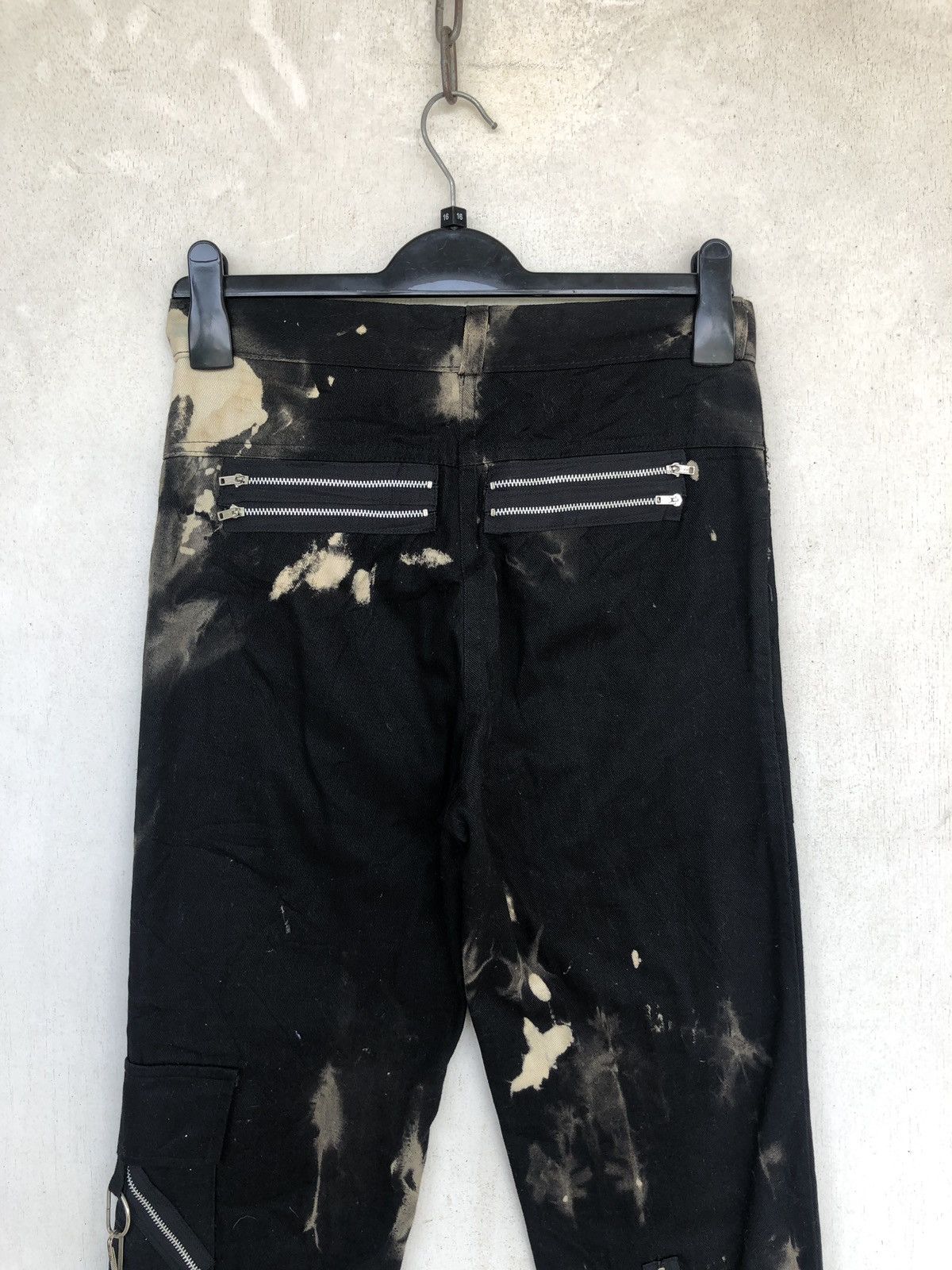 A.F.F.A. RARE🔥OG Tiger 🇬🇧 Made Acid Wash Bondage Zipper Pant Size US 30 / EU 46 - 8 Thumbnail
