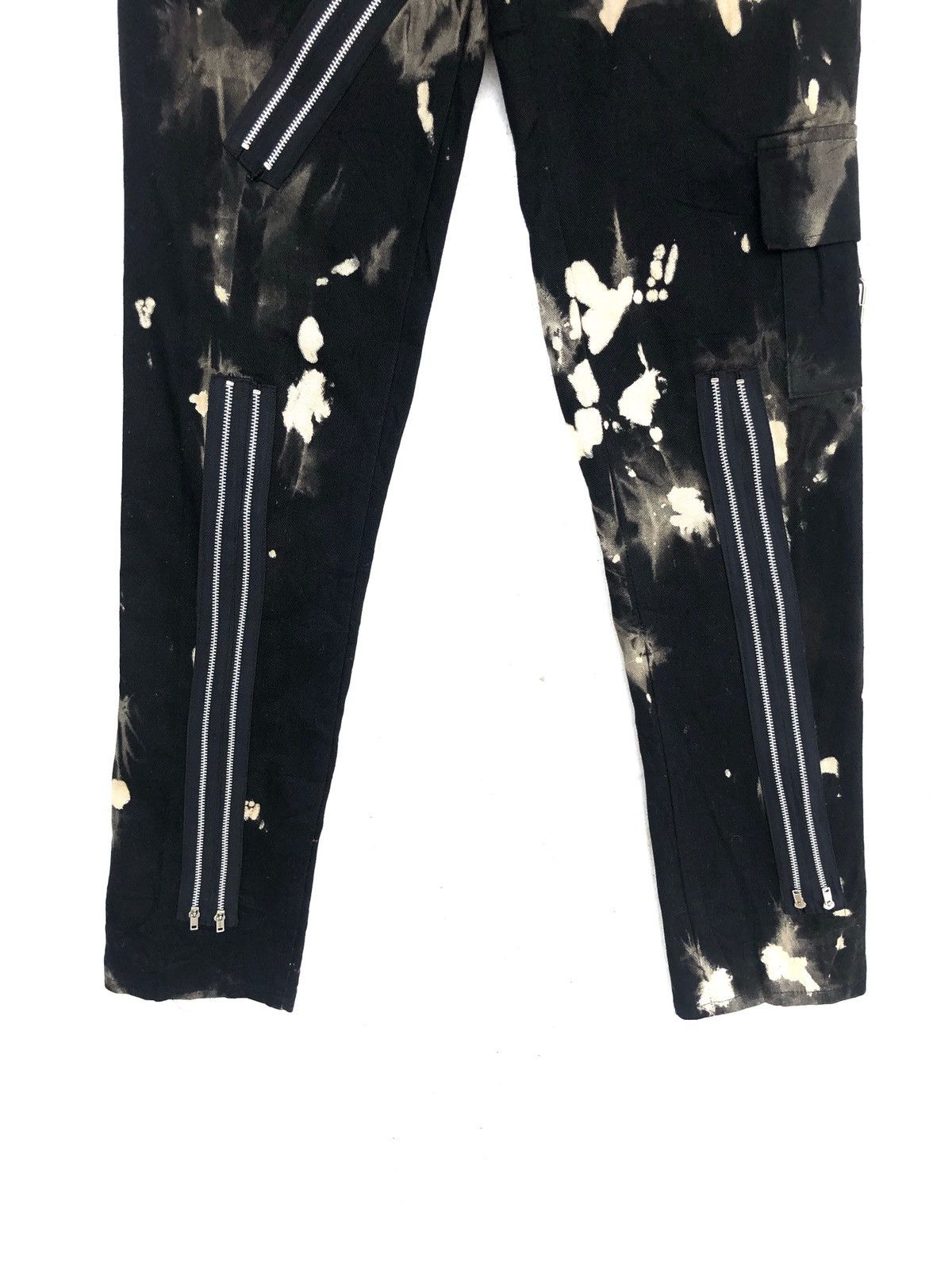 A.F.F.A. RARE🔥OG Tiger 🇬🇧 Made Acid Wash Bondage Zipper Pant Size US 30 / EU 46 - 5 Thumbnail