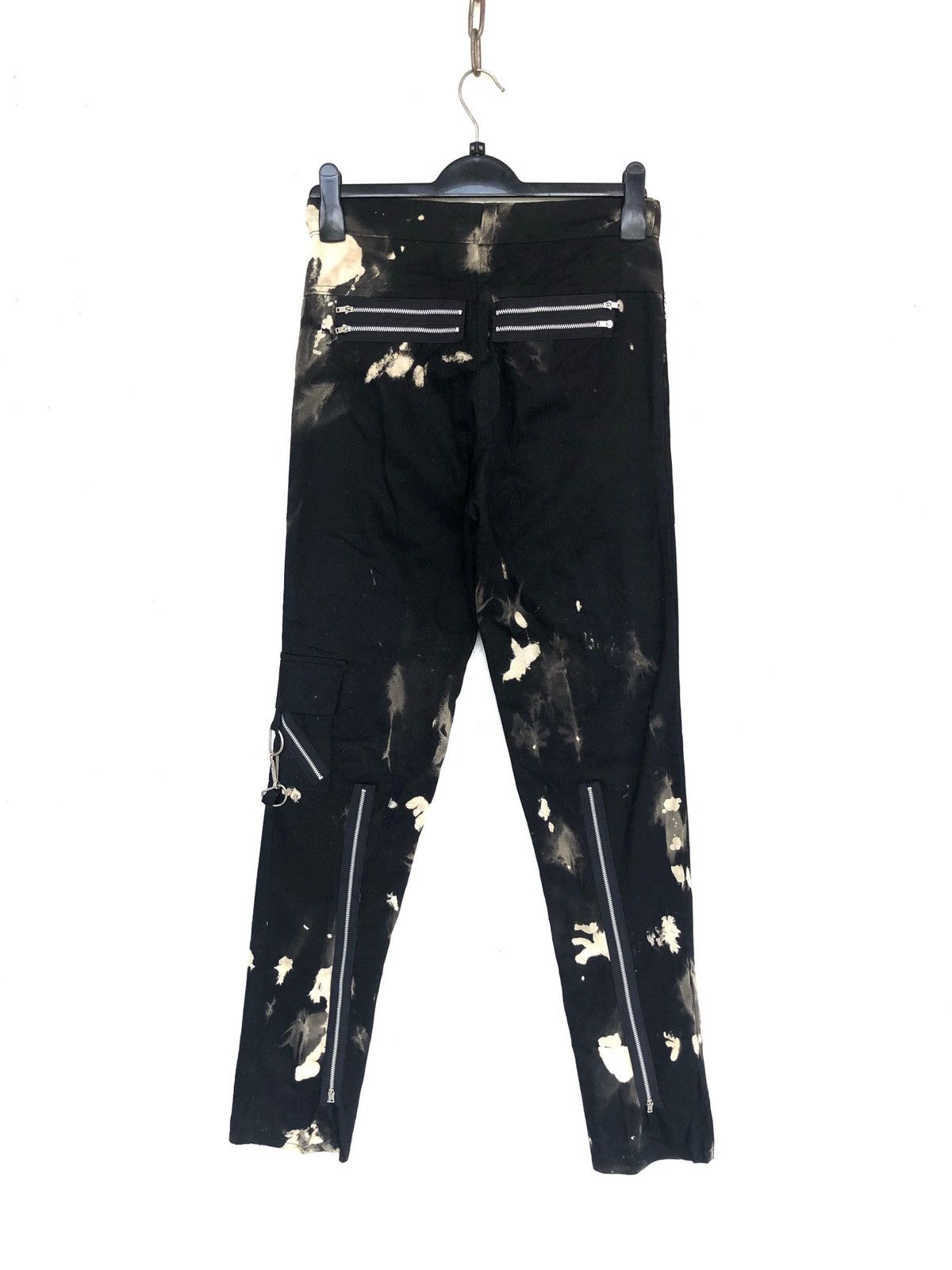 A.F.F.A. RARE🔥OG Tiger 🇬🇧 Made Acid Wash Bondage Zipper Pant Size US 30 / EU 46 - 3 Thumbnail