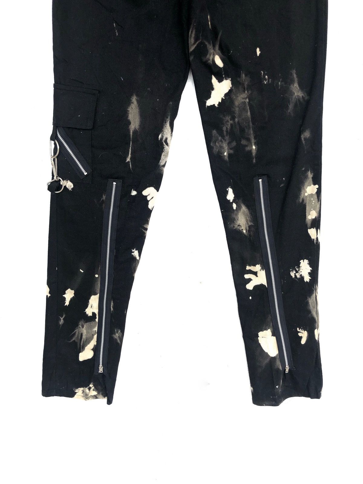 A.F.F.A. RARE🔥OG Tiger 🇬🇧 Made Acid Wash Bondage Zipper Pant Size US 30 / EU 46 - 9 Thumbnail