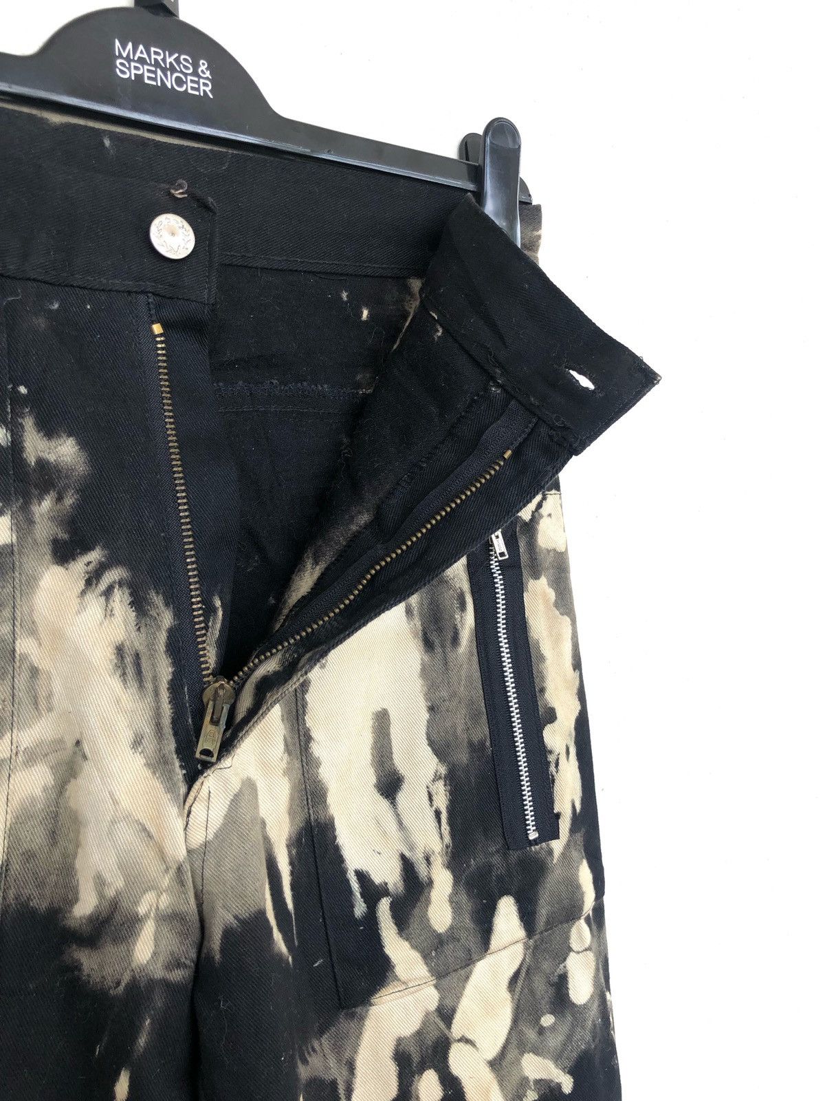 A.F.F.A. RARE🔥OG Tiger 🇬🇧 Made Acid Wash Bondage Zipper Pant Size US 30 / EU 46 - 10 Thumbnail