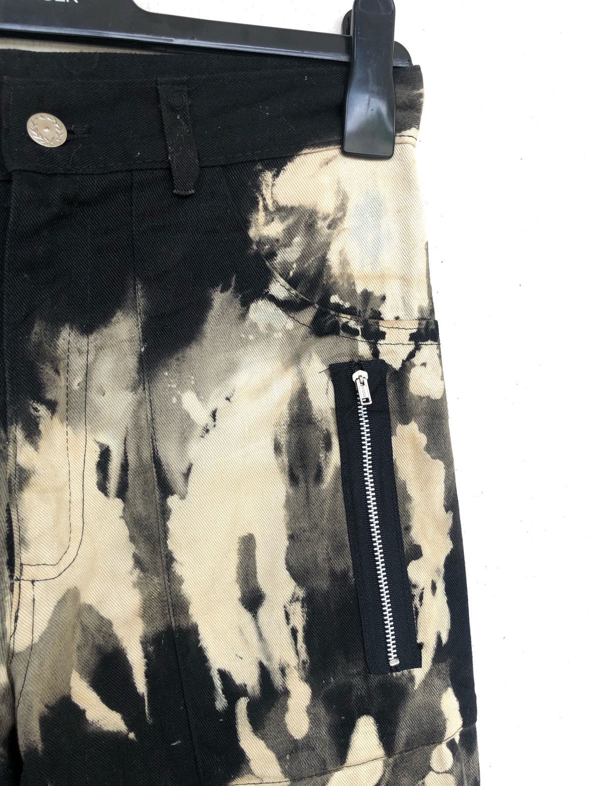 A.F.F.A. RARE🔥OG Tiger 🇬🇧 Made Acid Wash Bondage Zipper Pant Size US 30 / EU 46 - 6 Thumbnail