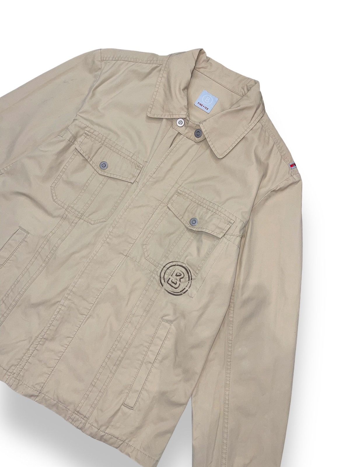 Bogner Bogner Fire+Ice Small Logo Beige Denim Jacket Size US L / EU 52-54 / 3 - 4 Thumbnail