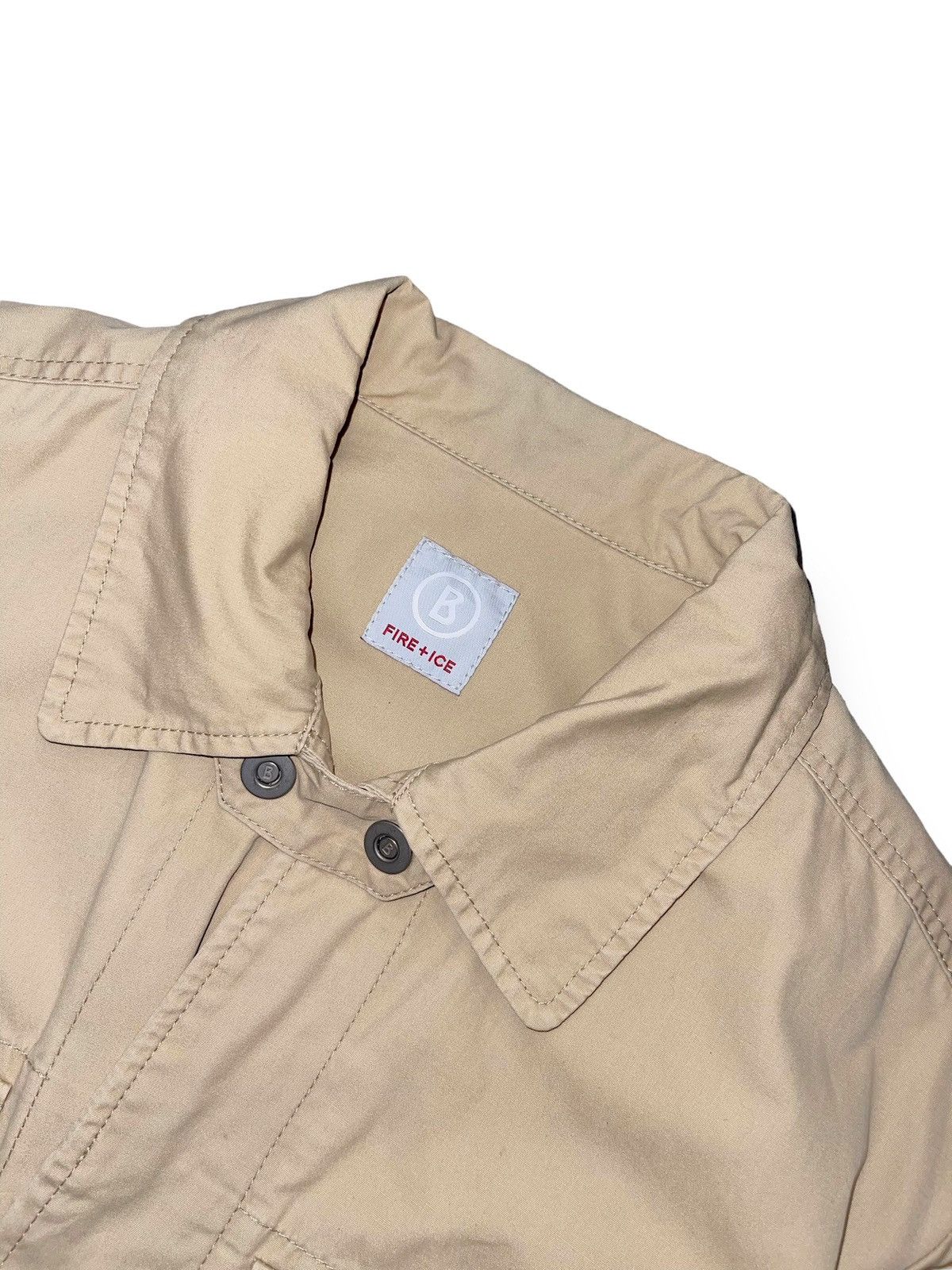 Bogner Bogner Fire+Ice Small Logo Beige Denim Jacket Size US L / EU 52-54 / 3 - 12 Thumbnail