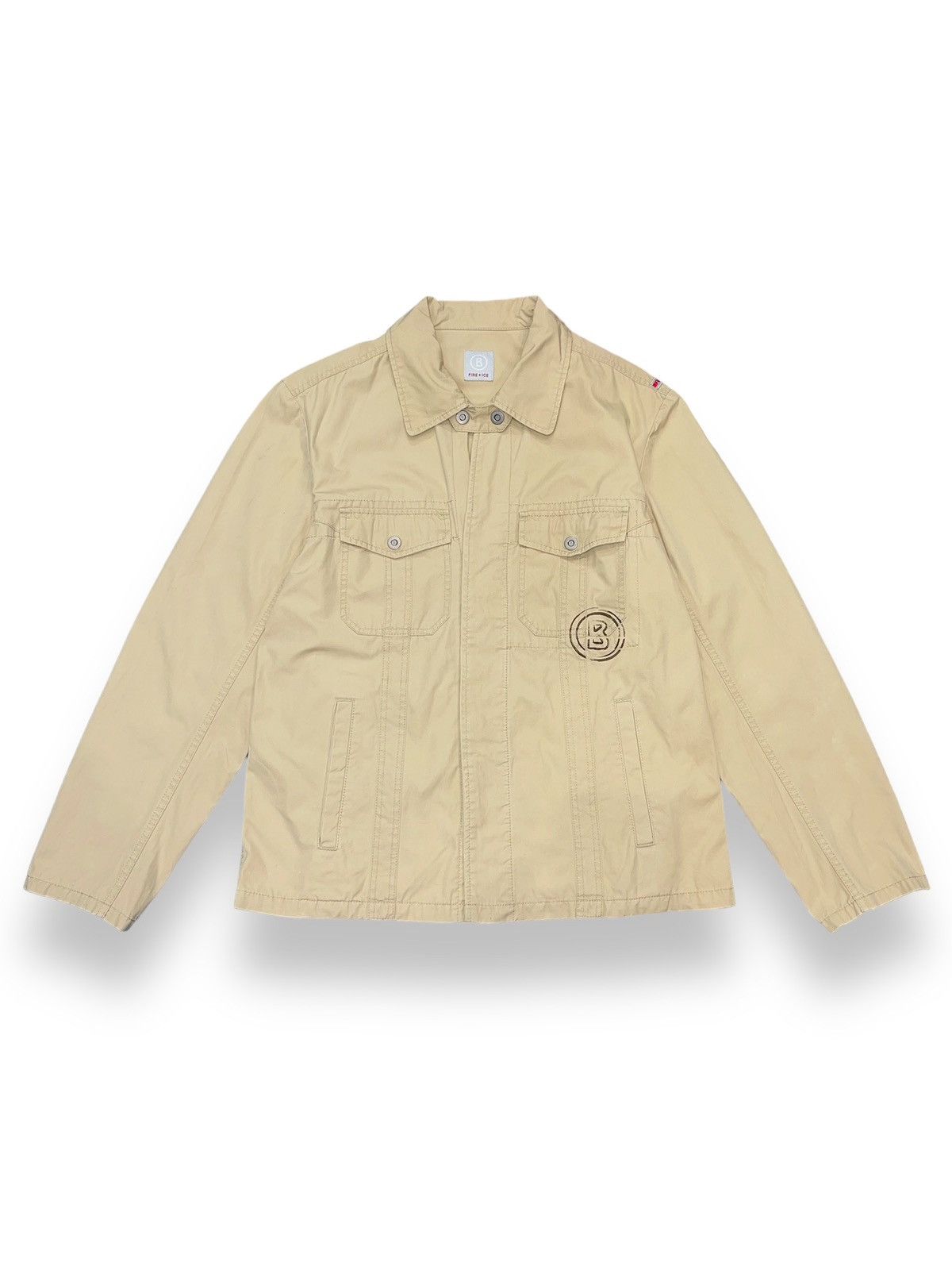 Bogner Bogner Fire+Ice Small Logo Beige Denim Jacket Size US L / EU 52-54 / 3 - 1 Thumbnail