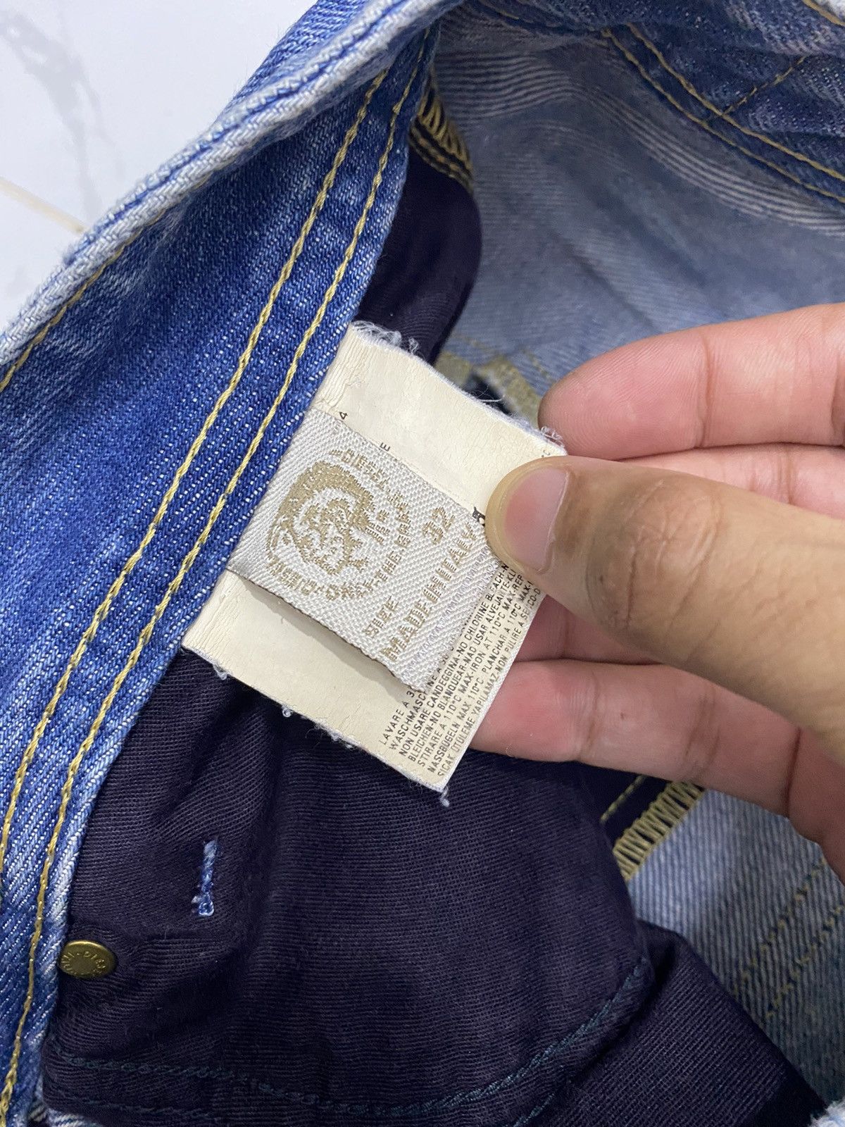 Diesel × General Research × Issey Miyake RIPPED🔥DIESEL DISTRESSED DENIM BAGGY JEANS Size US 33 - 12 Thumbnail