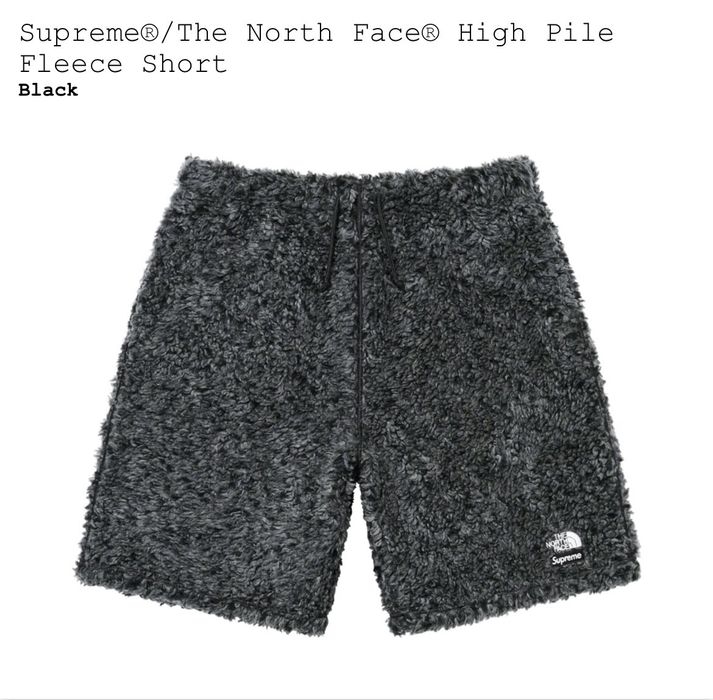 Supreme Supreme The North Face High Pile Fleece Short Black Size L