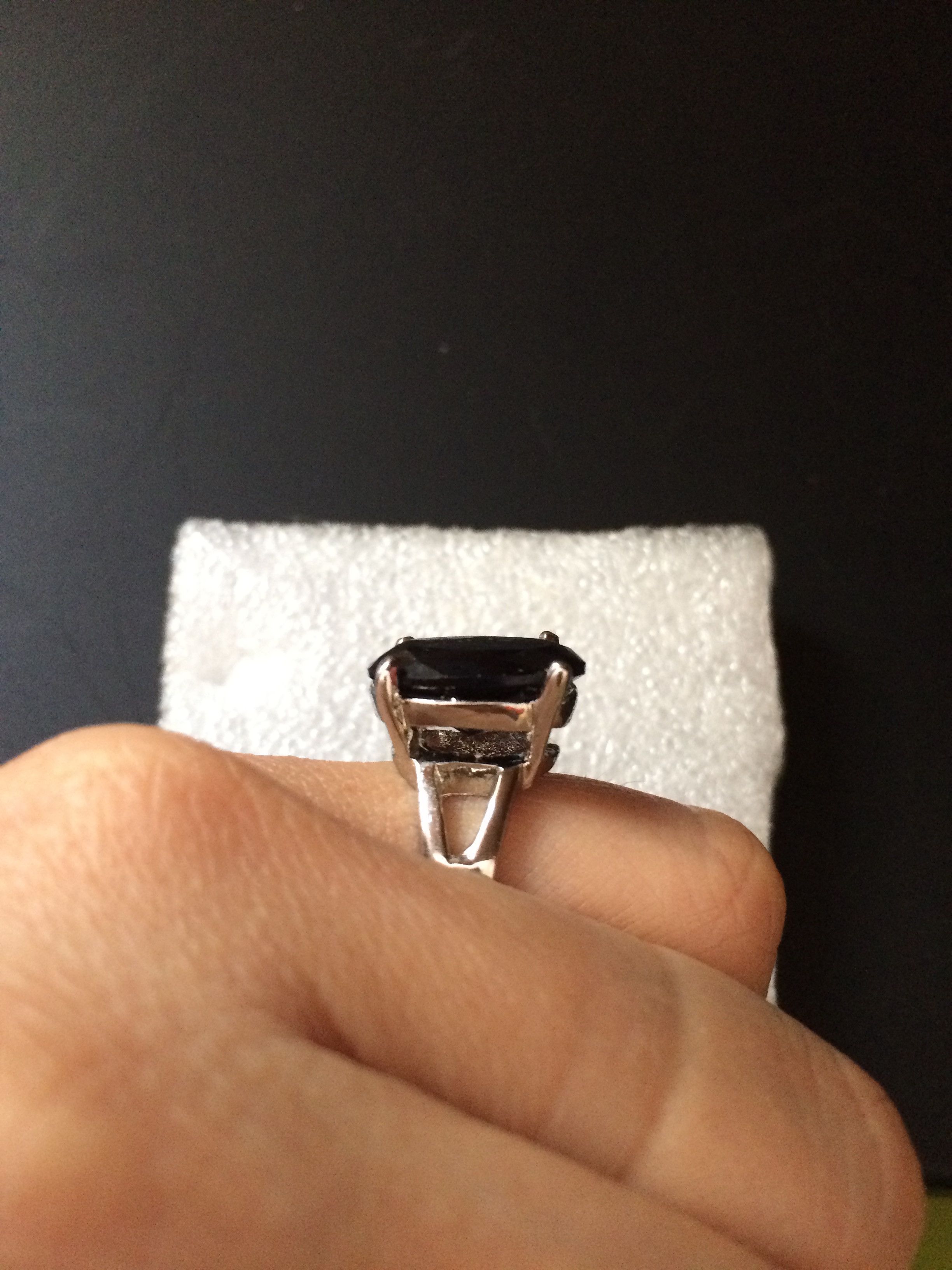 Jewelry Black CZ Ring - Size 7.75 Size ONE SIZE - 4 Thumbnail