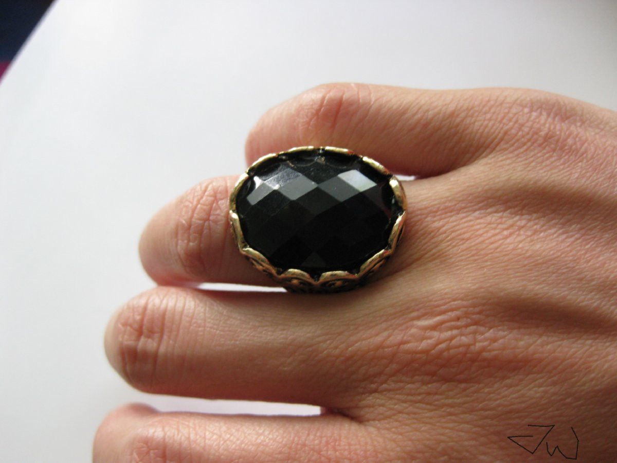 Jewelry Black Vintage Bronze Ring - Size 6 Size ONE SIZE - 4 Thumbnail