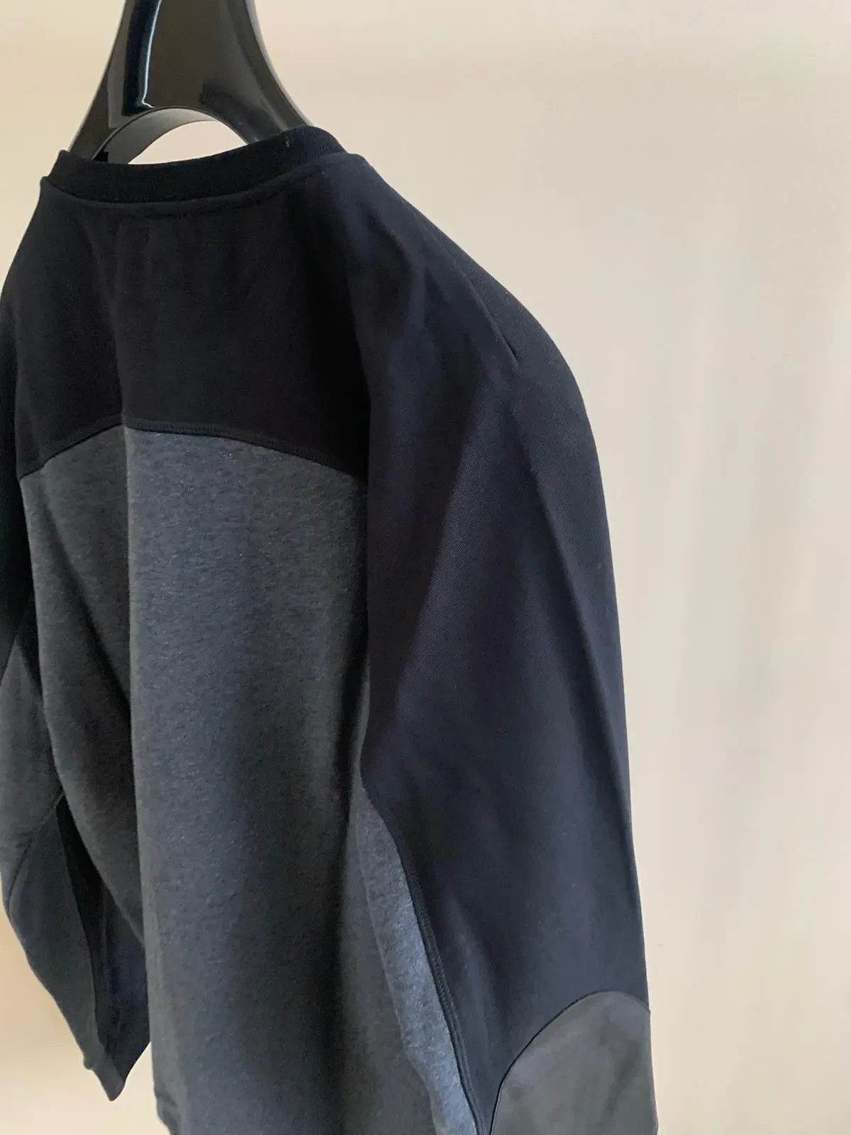 Alexander McQueen Elbow Patch Crewneck Logo Sweater in Black Size US M / EU 48-50 / 2 - 8 Thumbnail