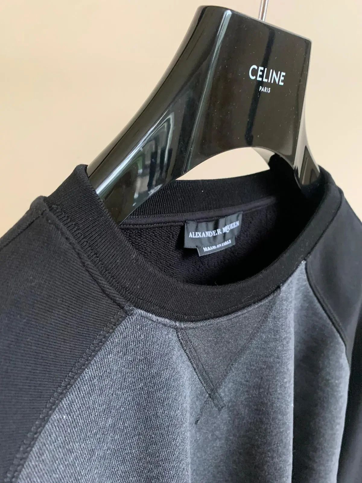 Alexander McQueen Elbow Patch Crewneck Logo Sweater in Black Size US M / EU 48-50 / 2 - 6 Thumbnail