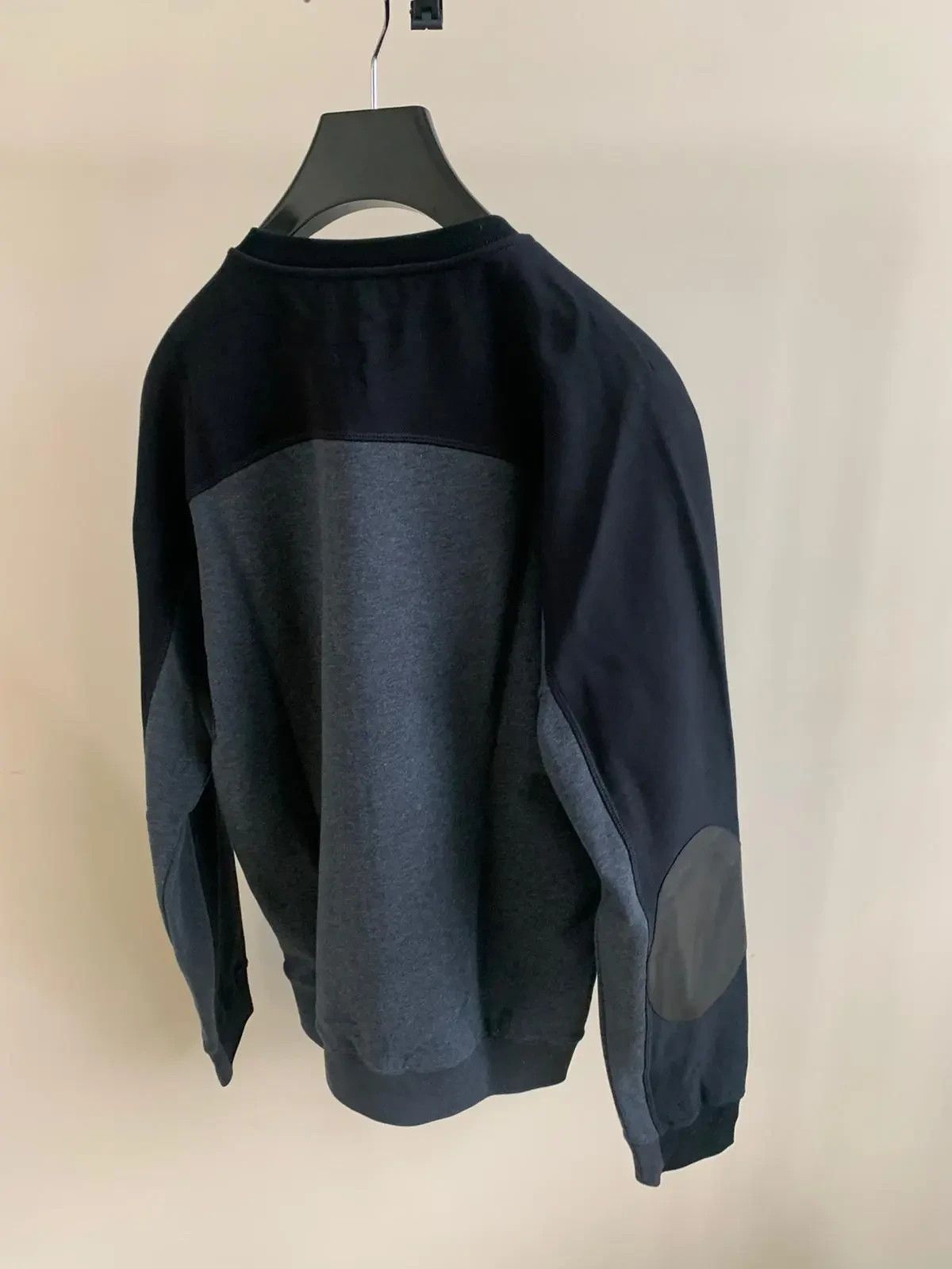 Alexander McQueen Elbow Patch Crewneck Logo Sweater in Black Size US M / EU 48-50 / 2 - 7 Thumbnail