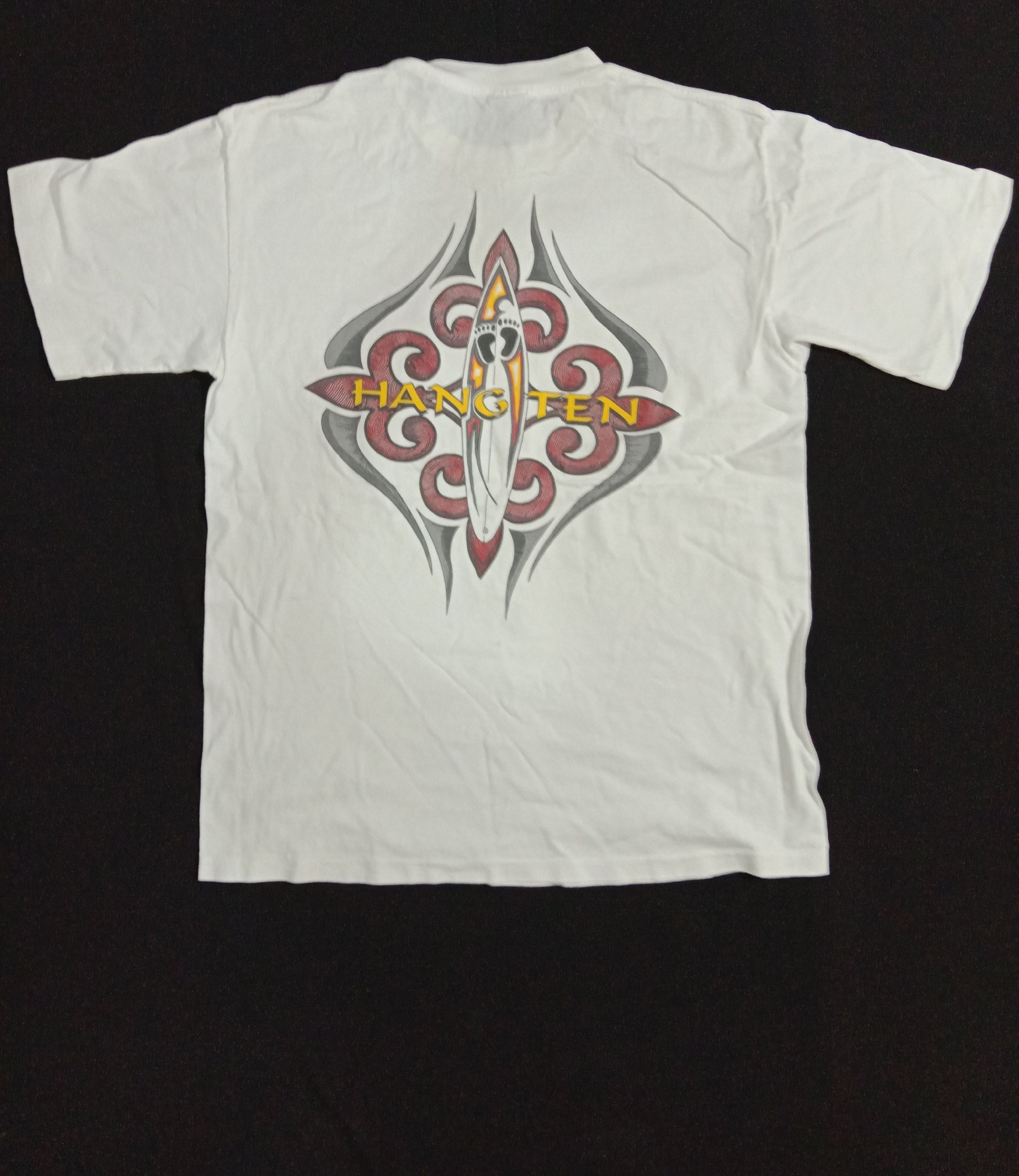 Hang Ten Rare VINTAGE 90s HANG TEN ART SURFING Tee Size US M / EU 48-50 / 2 - 1 Thumbnail