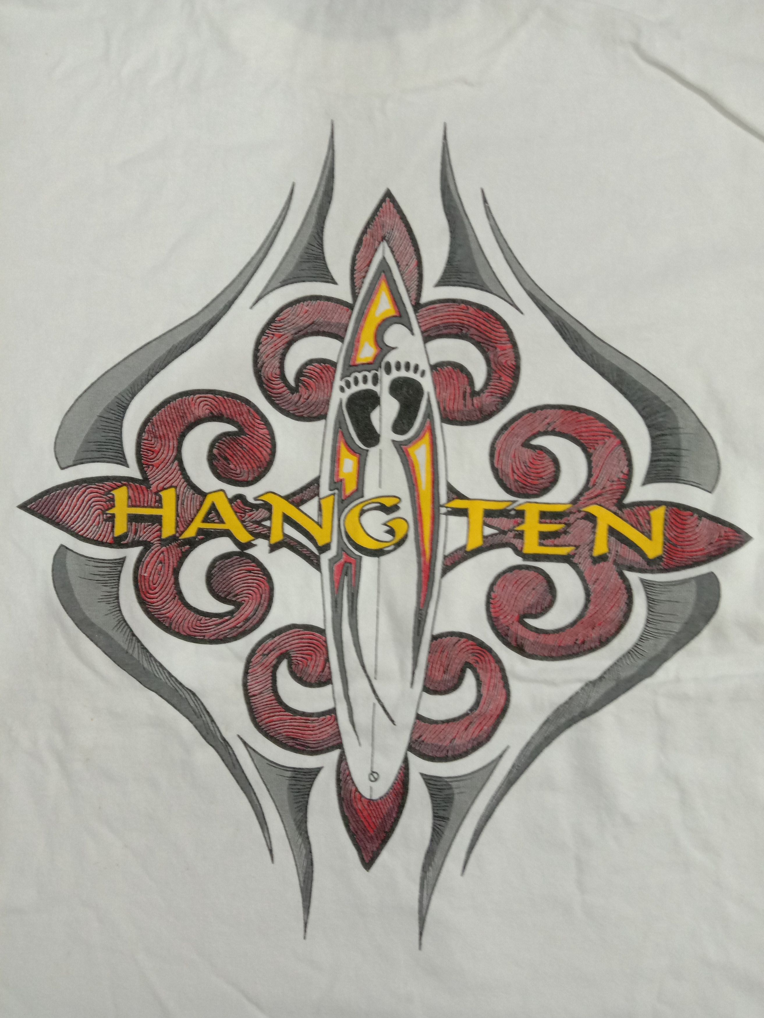Hang Ten Rare VINTAGE 90s HANG TEN ART SURFING Tee Size US M / EU 48-50 / 2 - 2 Thumbnail