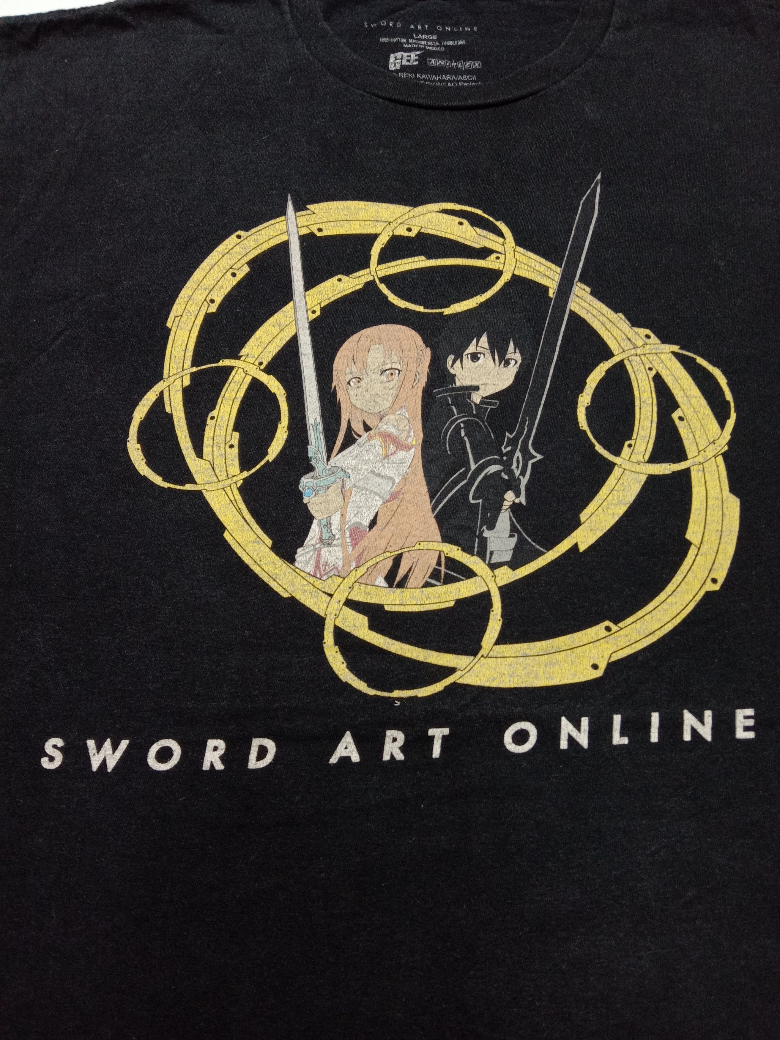 Anime GEE Aniplex Sword Art Online Kirito and Asuna Anime Tshirt Size US L / EU 52-54 / 3 - 2 Thumbnail