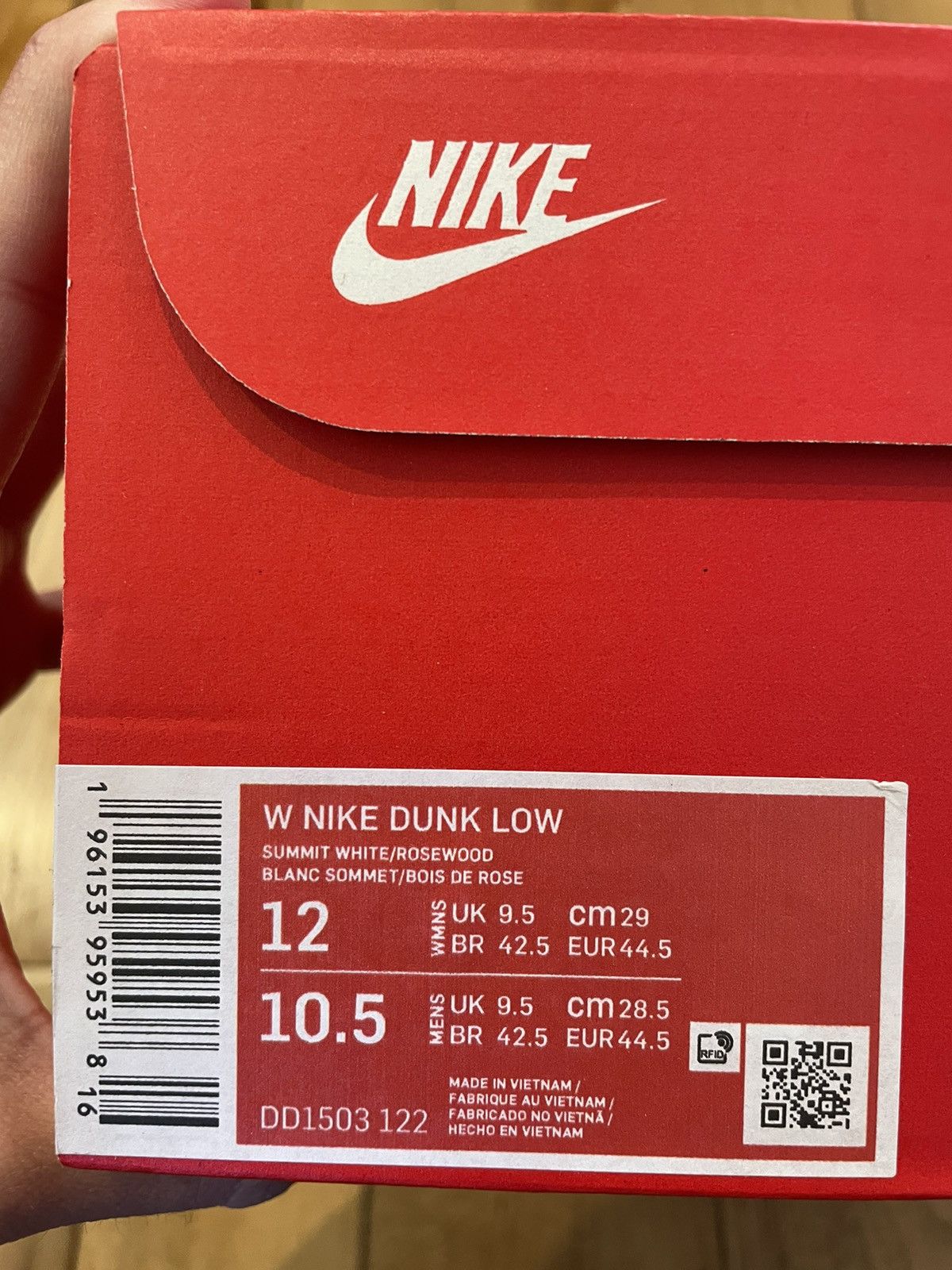 Nike Nike Dunk Low Pale Ivory Redwood W Size US 10.5 / EU 43-44 - 12 Thumbnail
