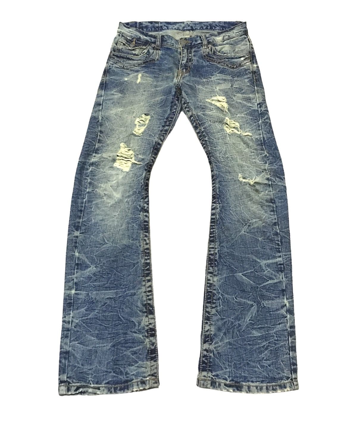 Vintage Vintage Japanese Brand Rattle Trap Distressed Jeans 1890s | Grailed