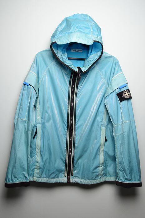 Stone Island stone island toffee wrapper glazed silk jacket