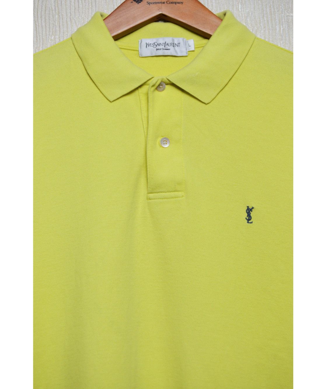 Yves Saint Laurent YSL Y2K LIME POLO Size US L / EU 52-54 / 3 - 2 Thumbnail