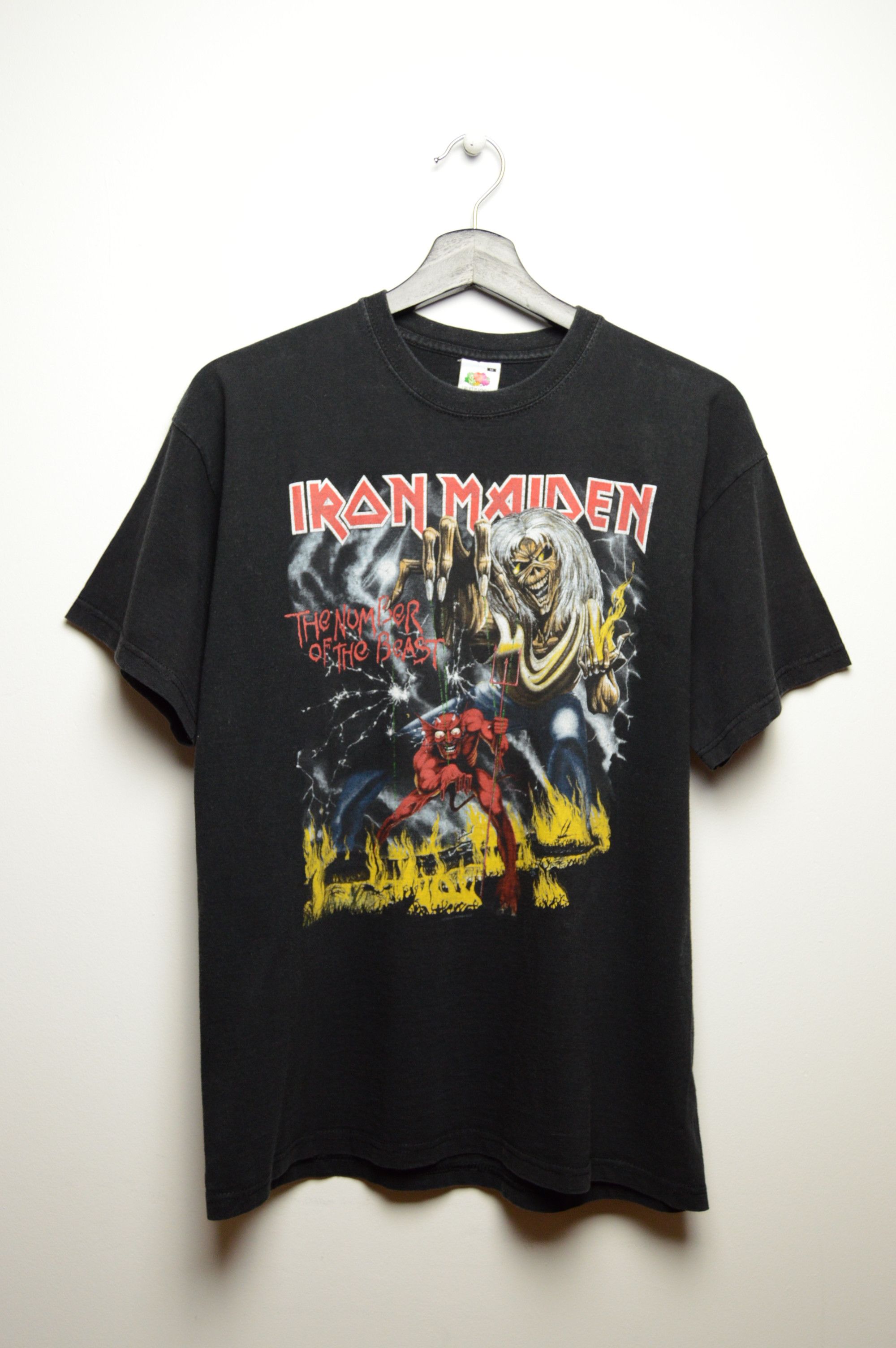 Band Tees × Iron Maiden × Vintage Iron Maiden y2k THE NUMBER