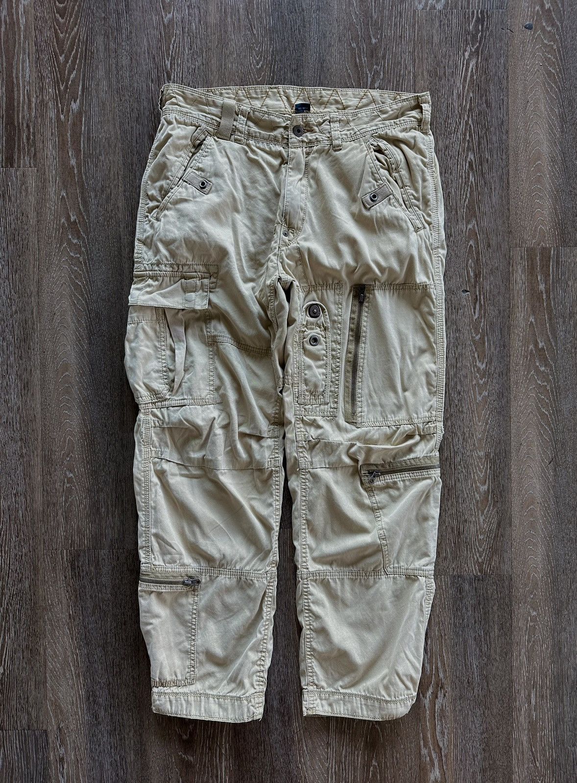 image of Archival Clothing x Polo Ralph Lauren Polo Rl Tactical Paratrooper Cargo Pants in Tan (Size 33)