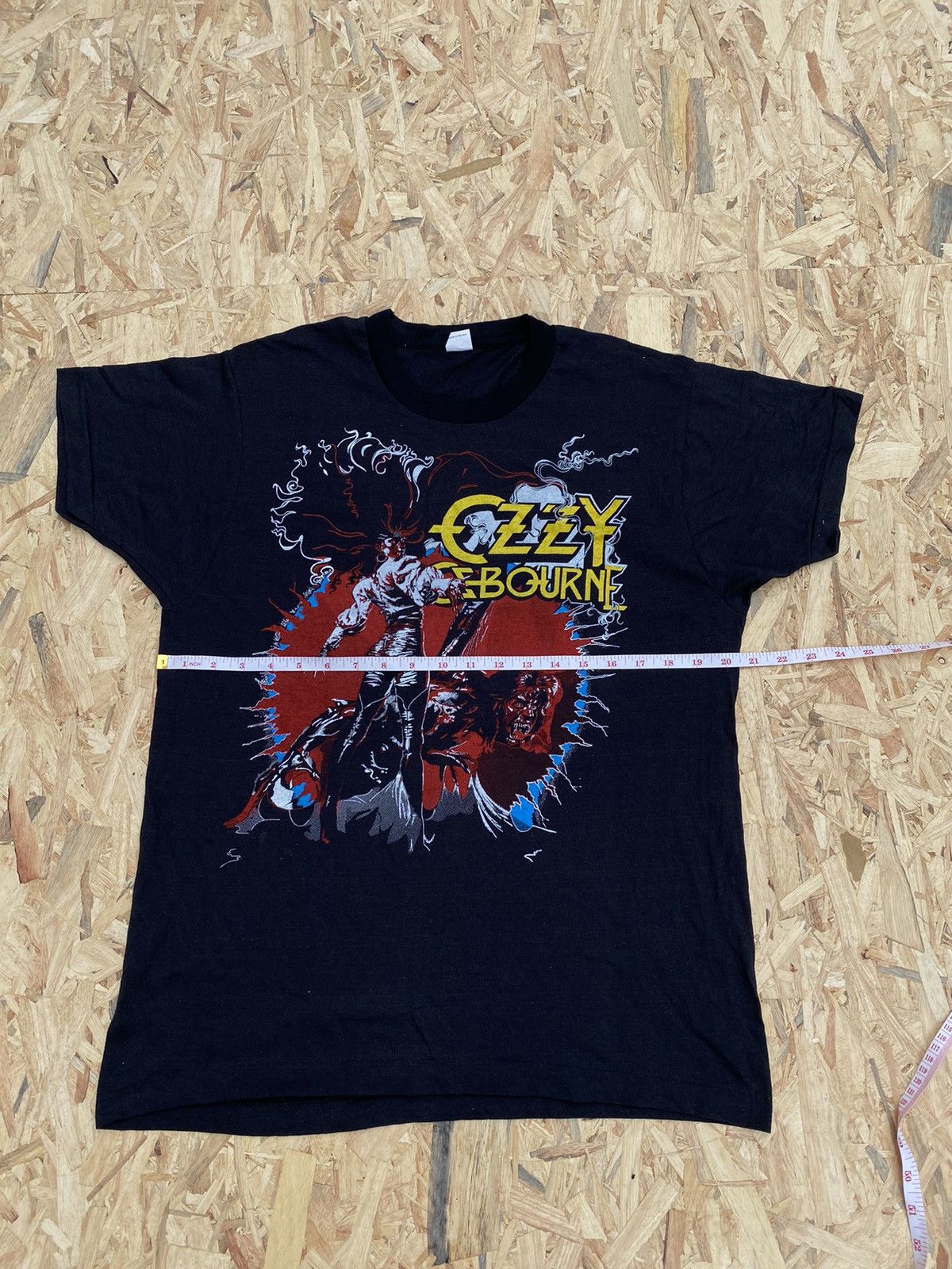 Band Tees Rare deadstock vintage Ozzy Osbourne europe tour 1980s Shirt Size US XL / EU 56 / 4 - 5 Thumbnail