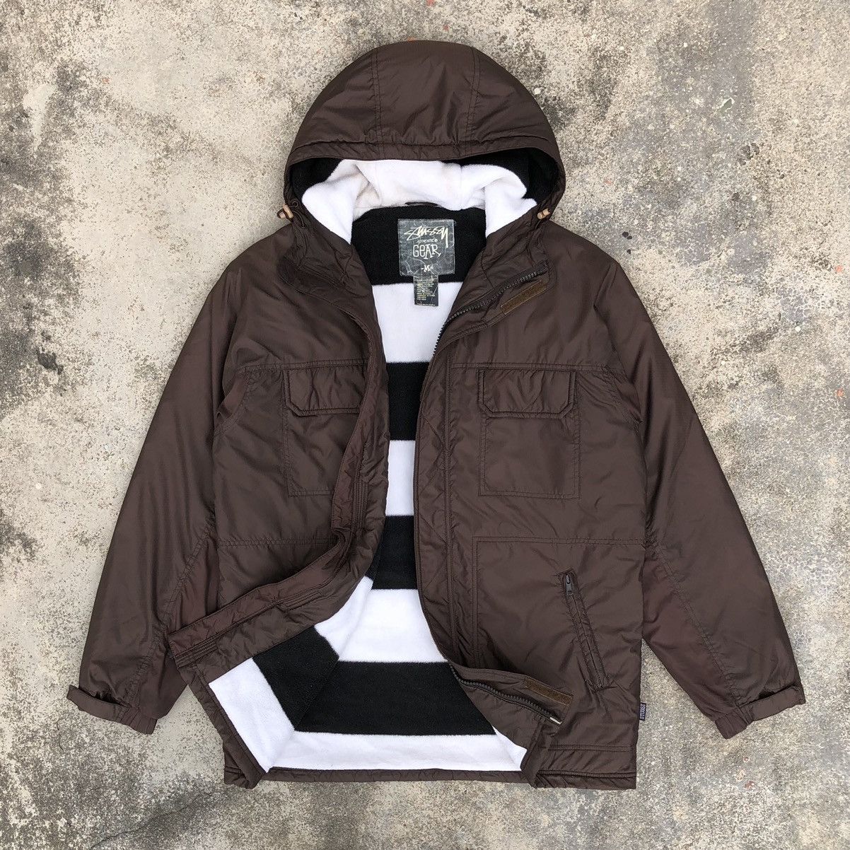 Stussy Vintage Stussy Authentic Gear Military Fleece Lined Jacket Size US M / EU 48-50 / 2 - 2 Thumbnail