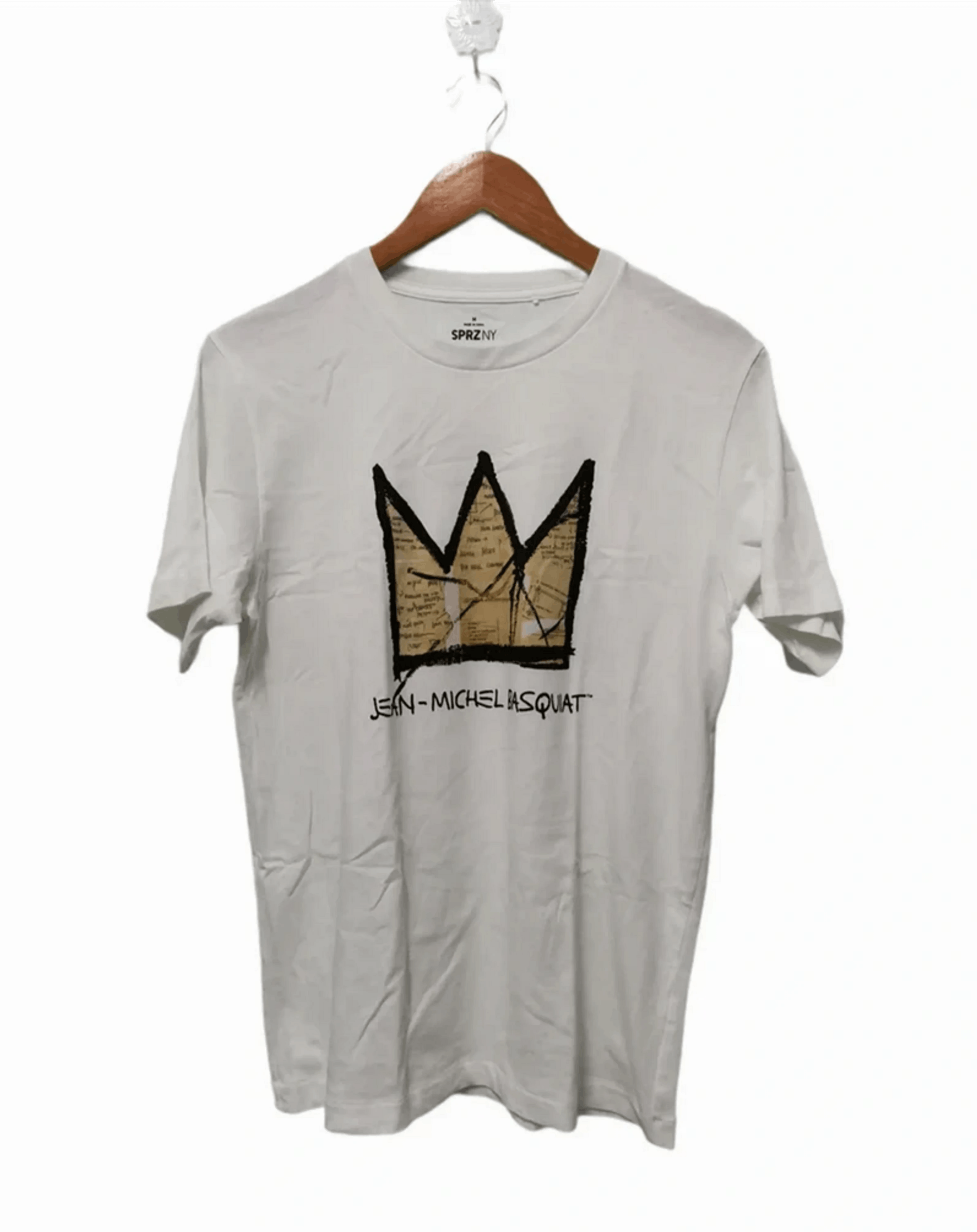 Designer Jean-Michel Basquiat the King Tee Designer Art Graffiti Size US M / EU 48-50 / 2 - 1 Thumbnail