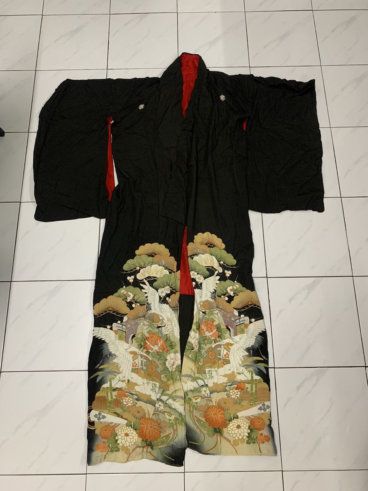 Vintage Vintage Silk Kimono Japanese Kimono Jacket Size US L / EU 52-54 / 3 - 1 Thumbnail