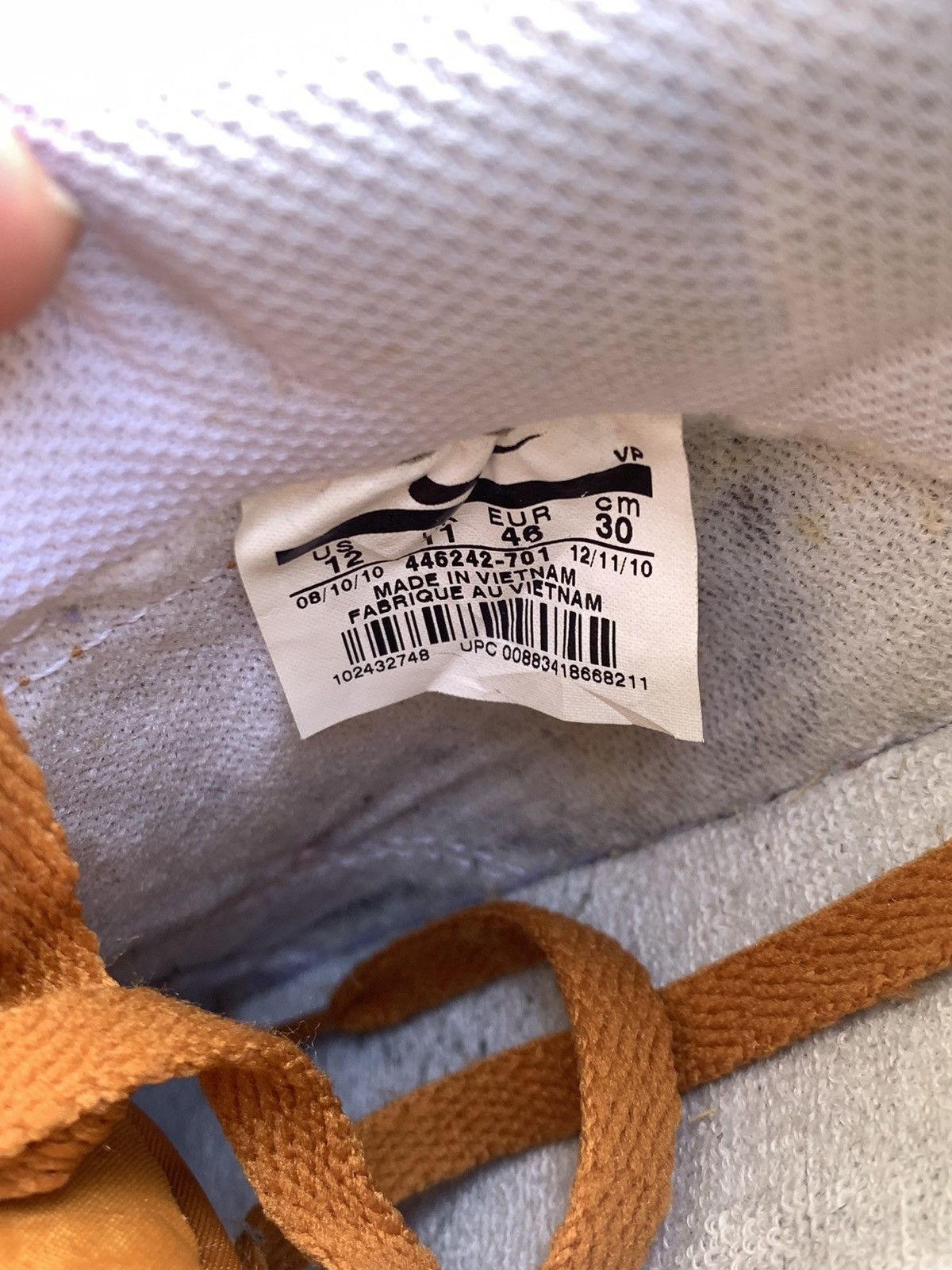 Nike Nike Dunk Low VNTG 2010 Dark Curry Brown Travis Size US 12 / EU 45 - 9 Thumbnail