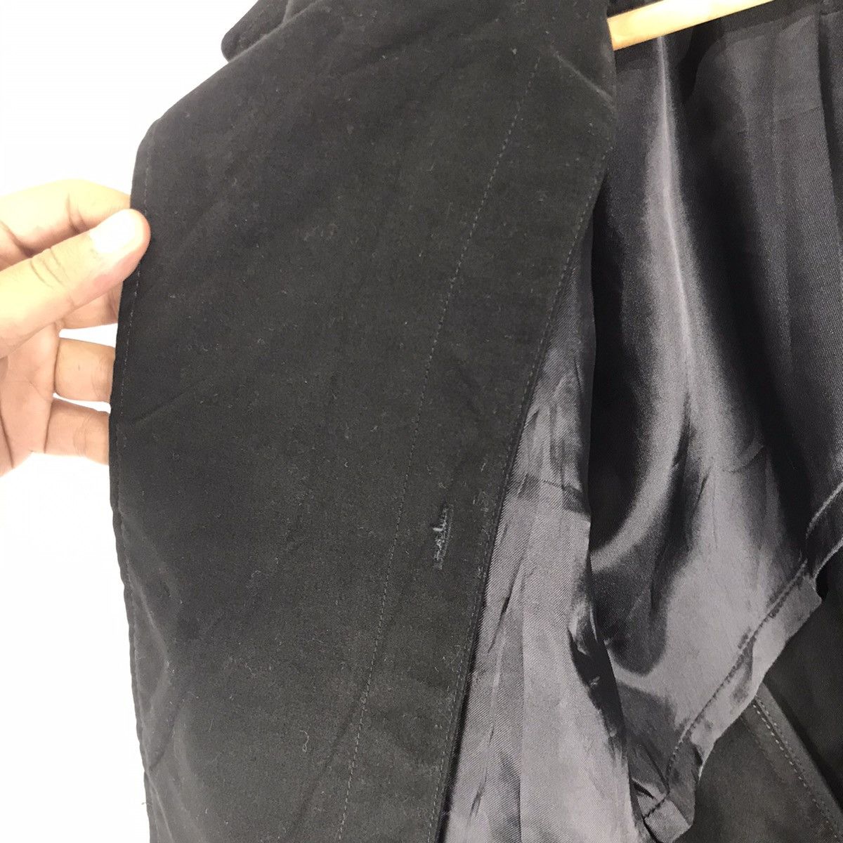 Yohji Yamamoto Against All Risks by Yohji Yamamoto Black Arrogant Coat Size US S / EU 44-46 / 1 - 19 Thumbnail