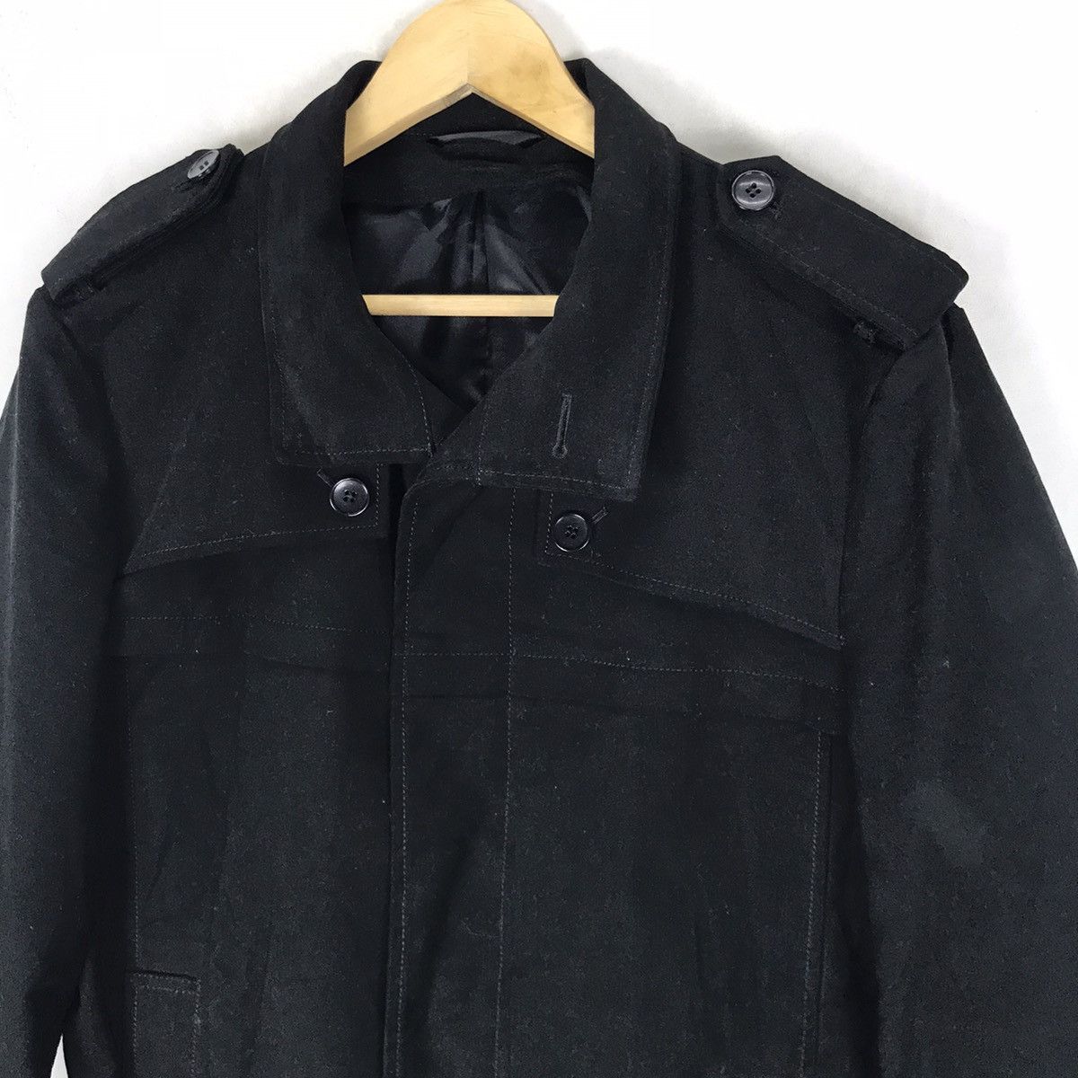 Yohji Yamamoto Against All Risks by Yohji Yamamoto Black Arrogant Coat Size US S / EU 44-46 / 1 - 8 Thumbnail